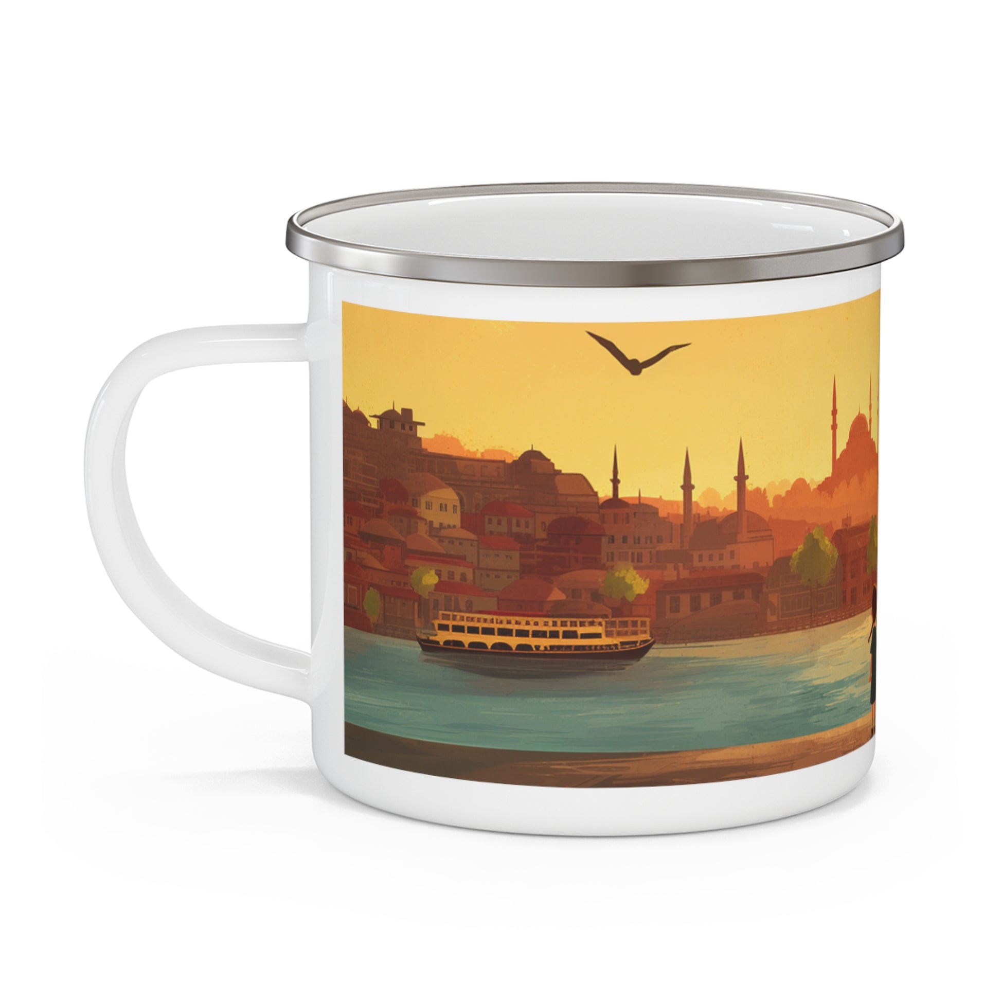 Kids by the Bay Enamel Camping Mug - American Zionist
