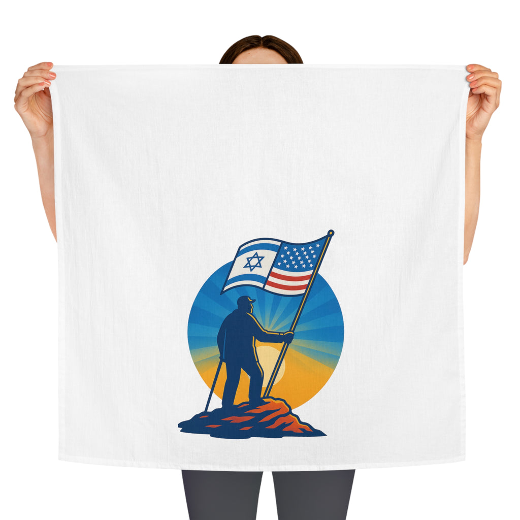 Grandpa Stands Tall Tea Towel - American Zionist