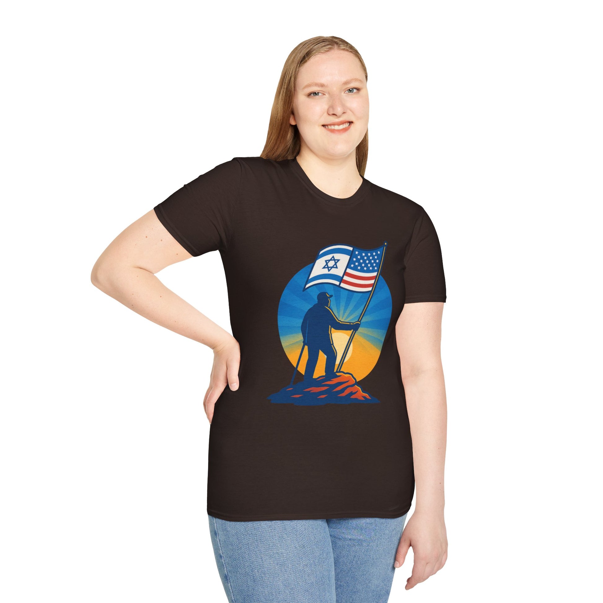 Grandpa Stands Tall Softstyle T-Shirt - American Zionist
