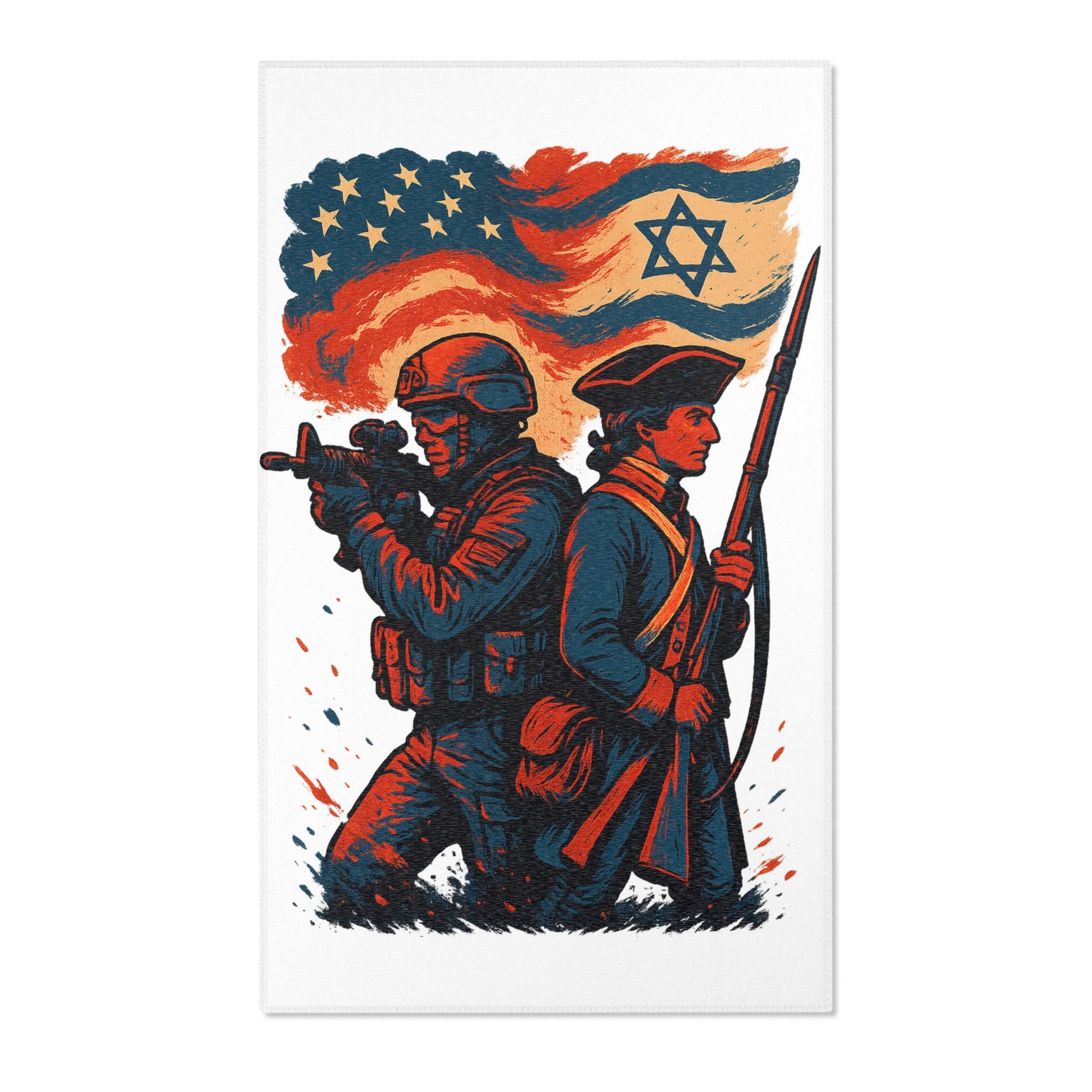 Defenders Across Generations Area Rugs - American Zionist