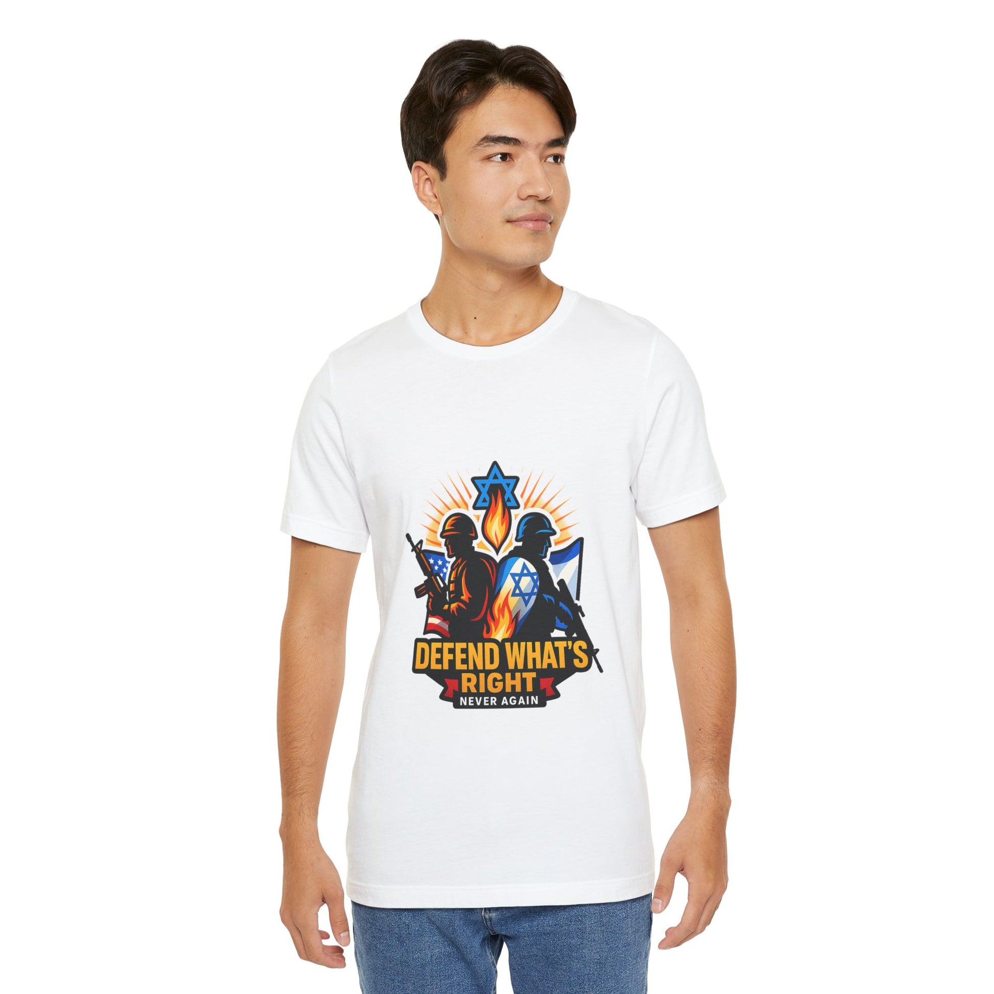 Defend What's Right Unisex Jersey T-Shirt - American Zionist