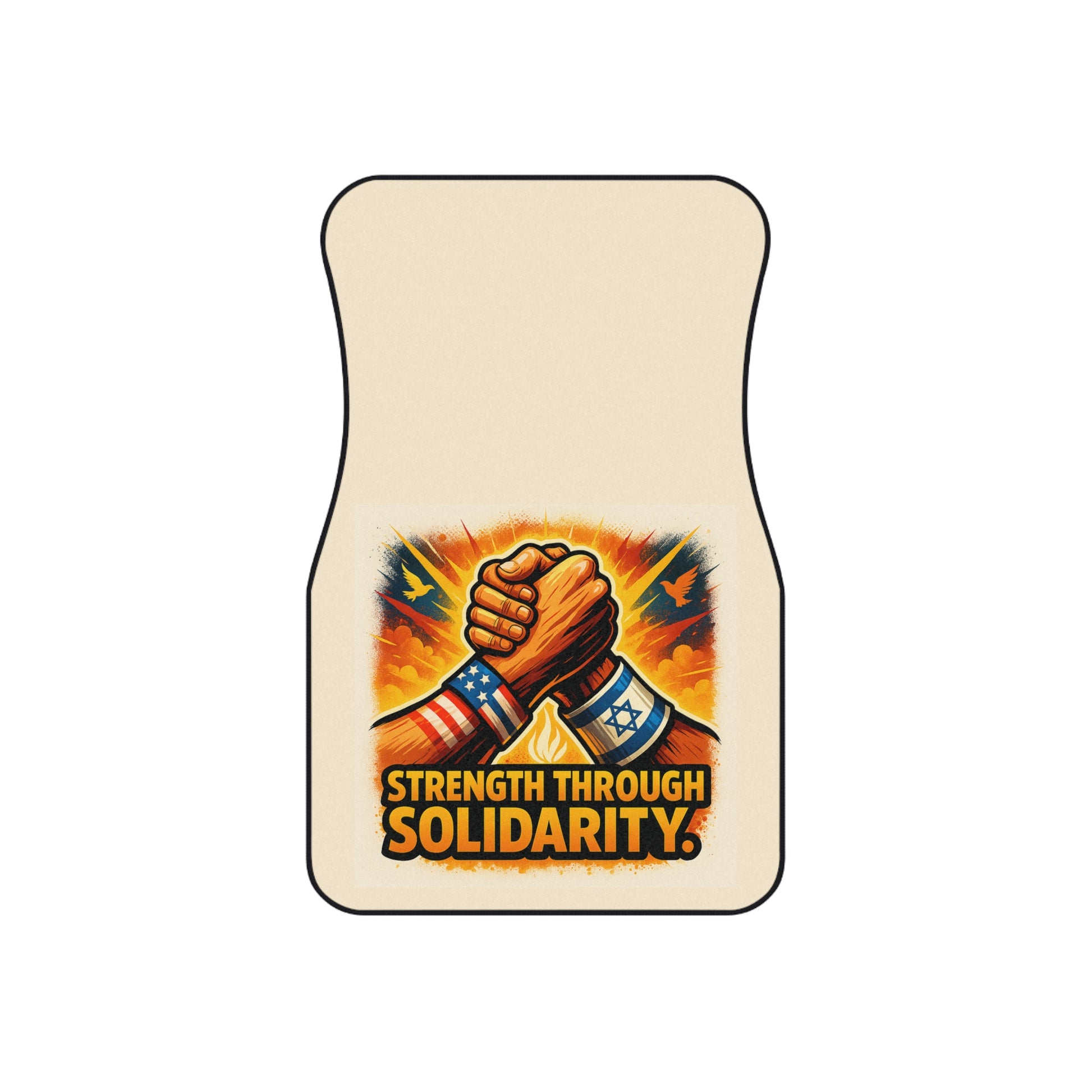 Strength Through Solidarity Car Mats (2x Front) - American Zionist