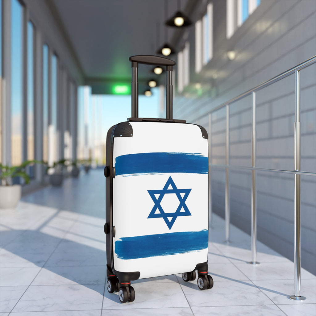 Blue Stars Of David Suitcase - American Zionist