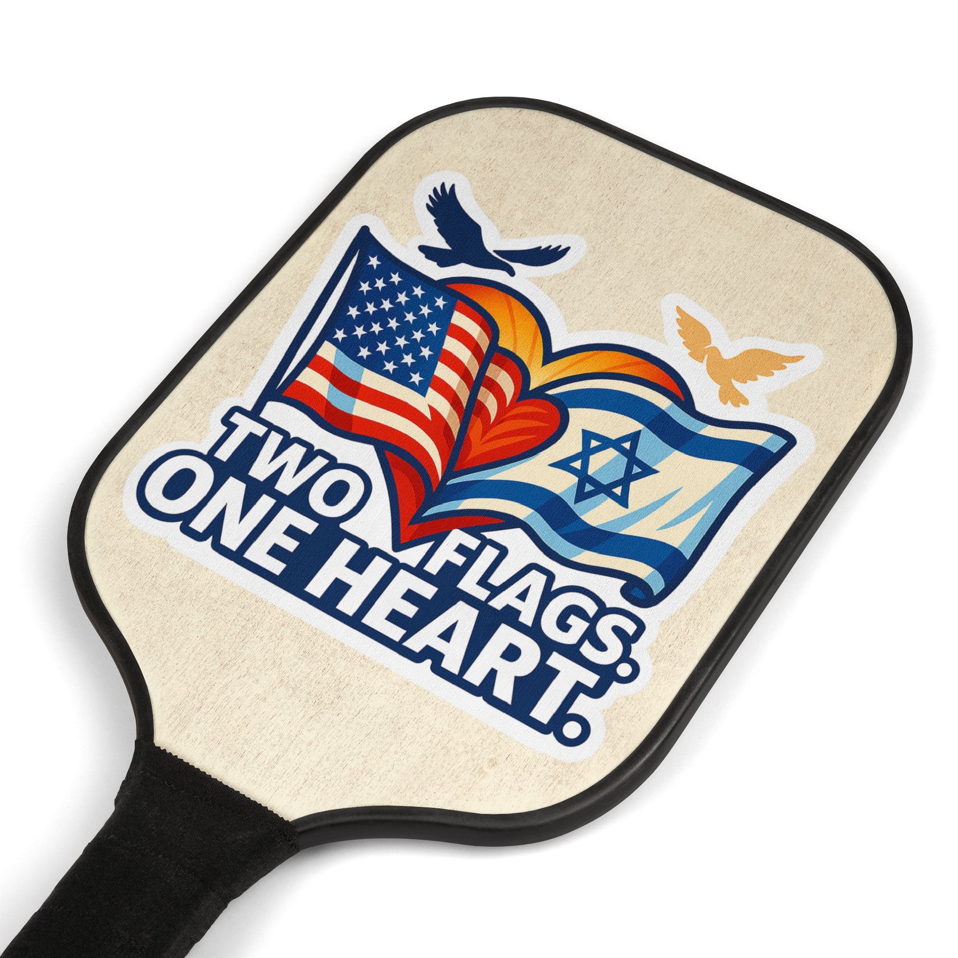Two Flags One Heart Pickleball Kit - American Zionist