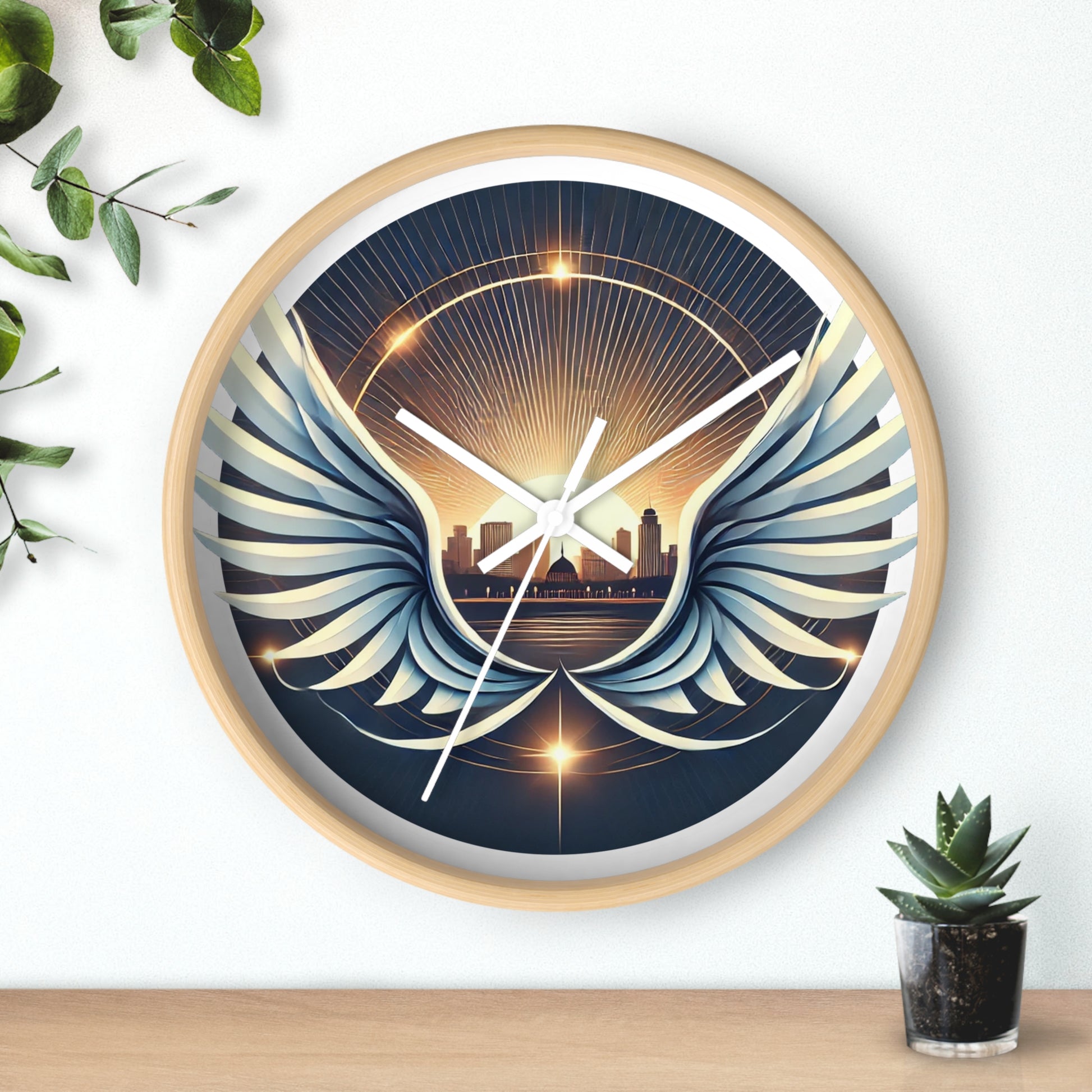 Wings of Zion Wall Clock - American Zionist