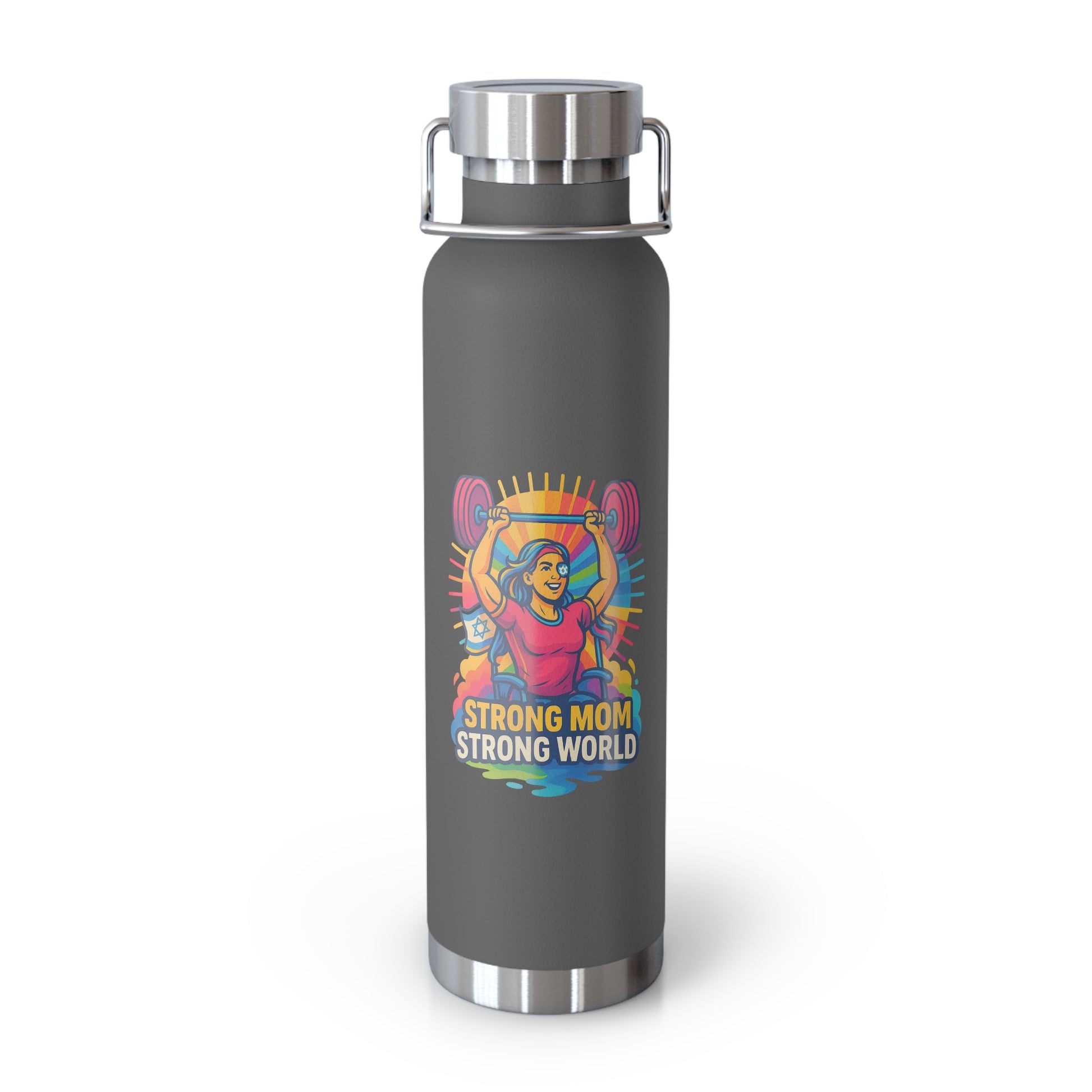 Strong Mom Copper Vacuum Insulated Bottle, 22oz - American Zionist