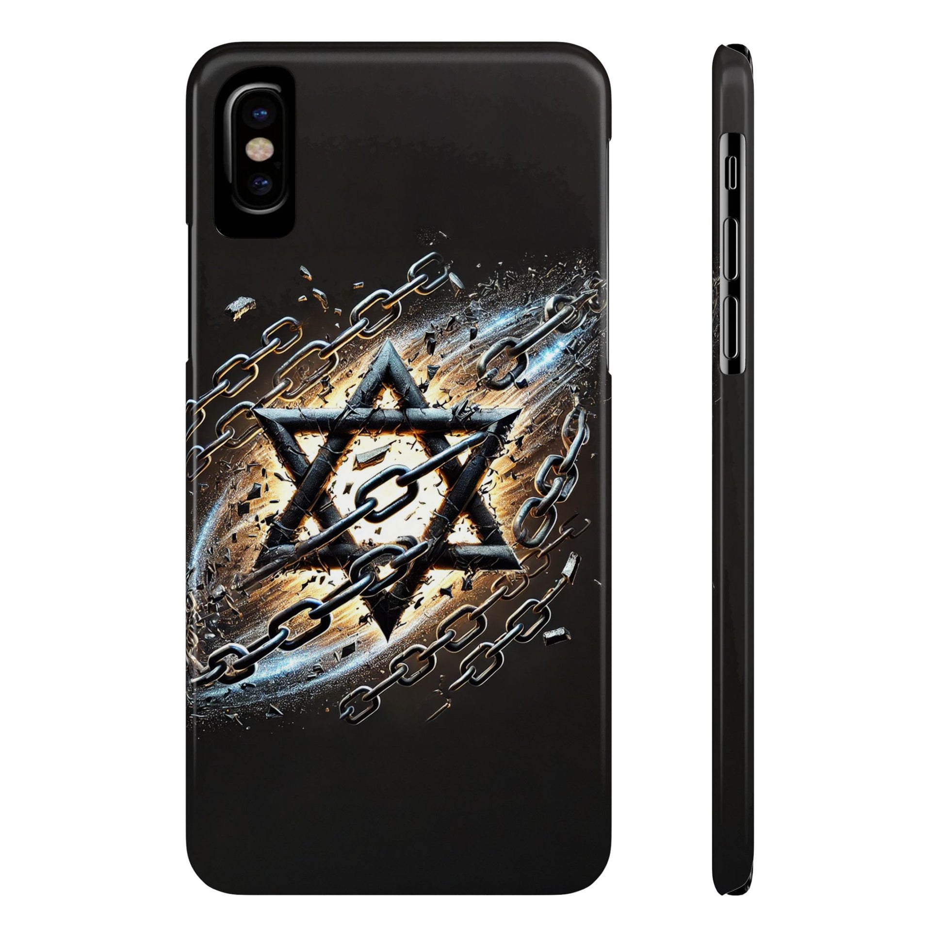 Galaxy Star of David Slim Phone Cases - American Zionist