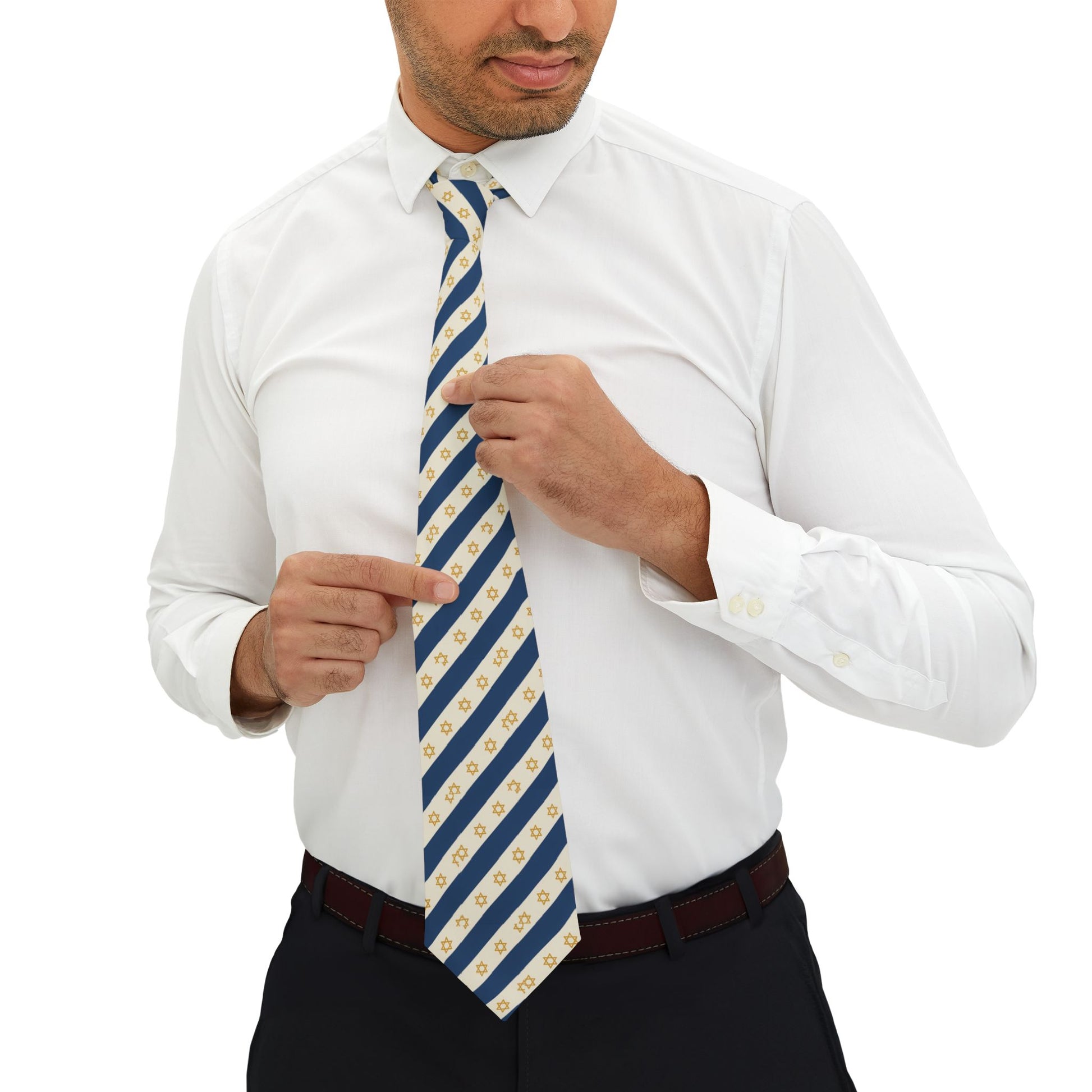 Israel Regalia Stripe Necktie - American Zionist