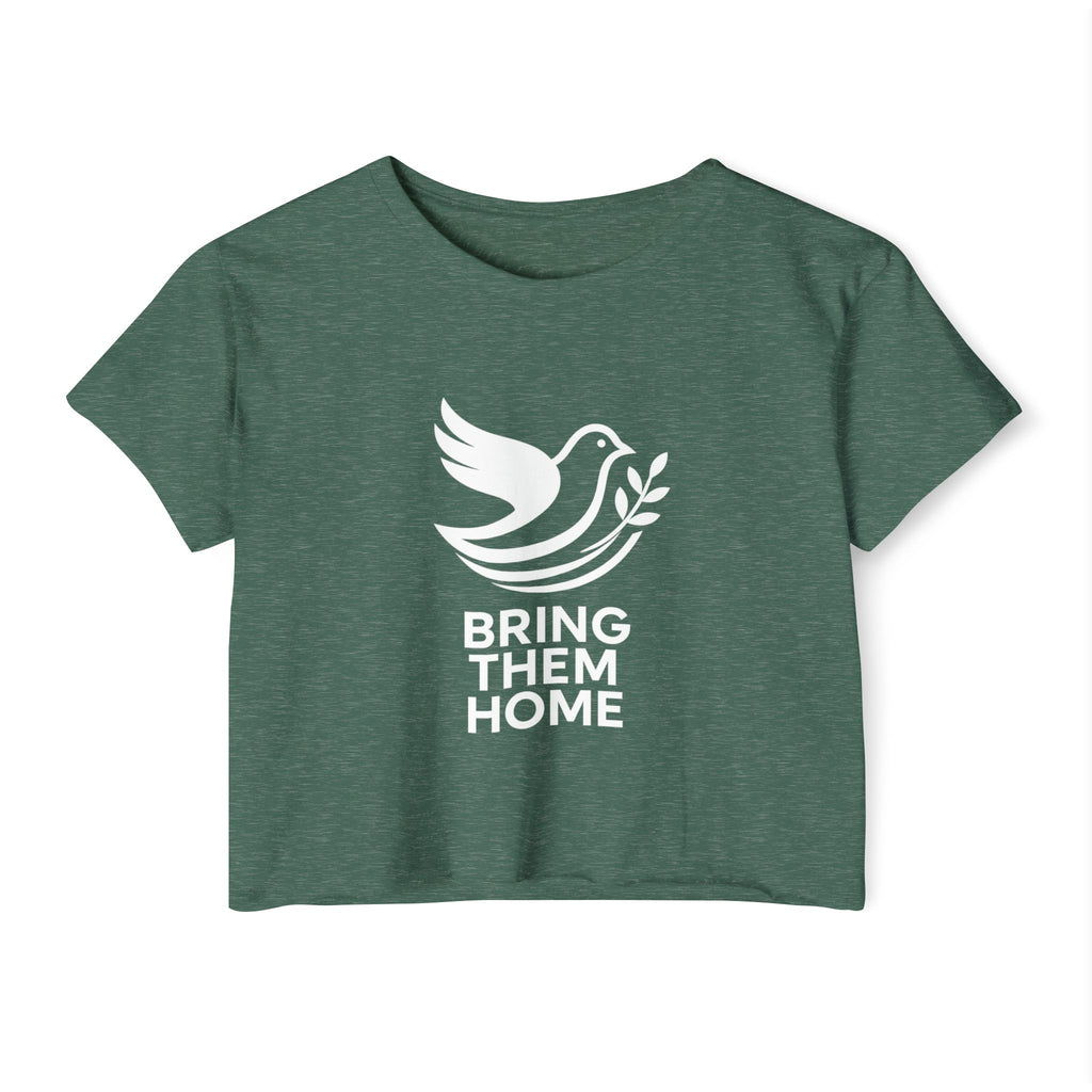 Dove Bring Them Home Women's Festival Crop Top - American Zionist