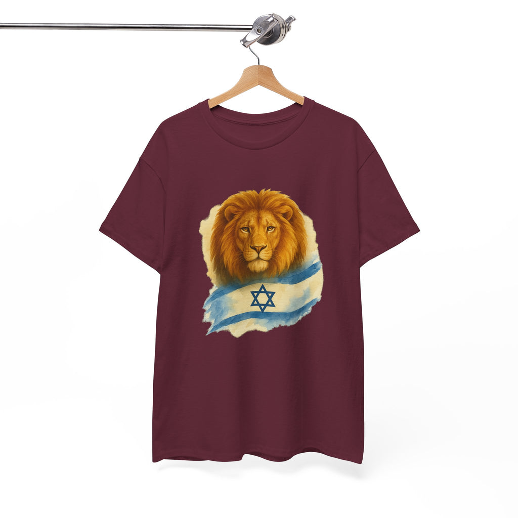 Lion Of Israel Unisex Heavy Cotton Tee - American Zionist
