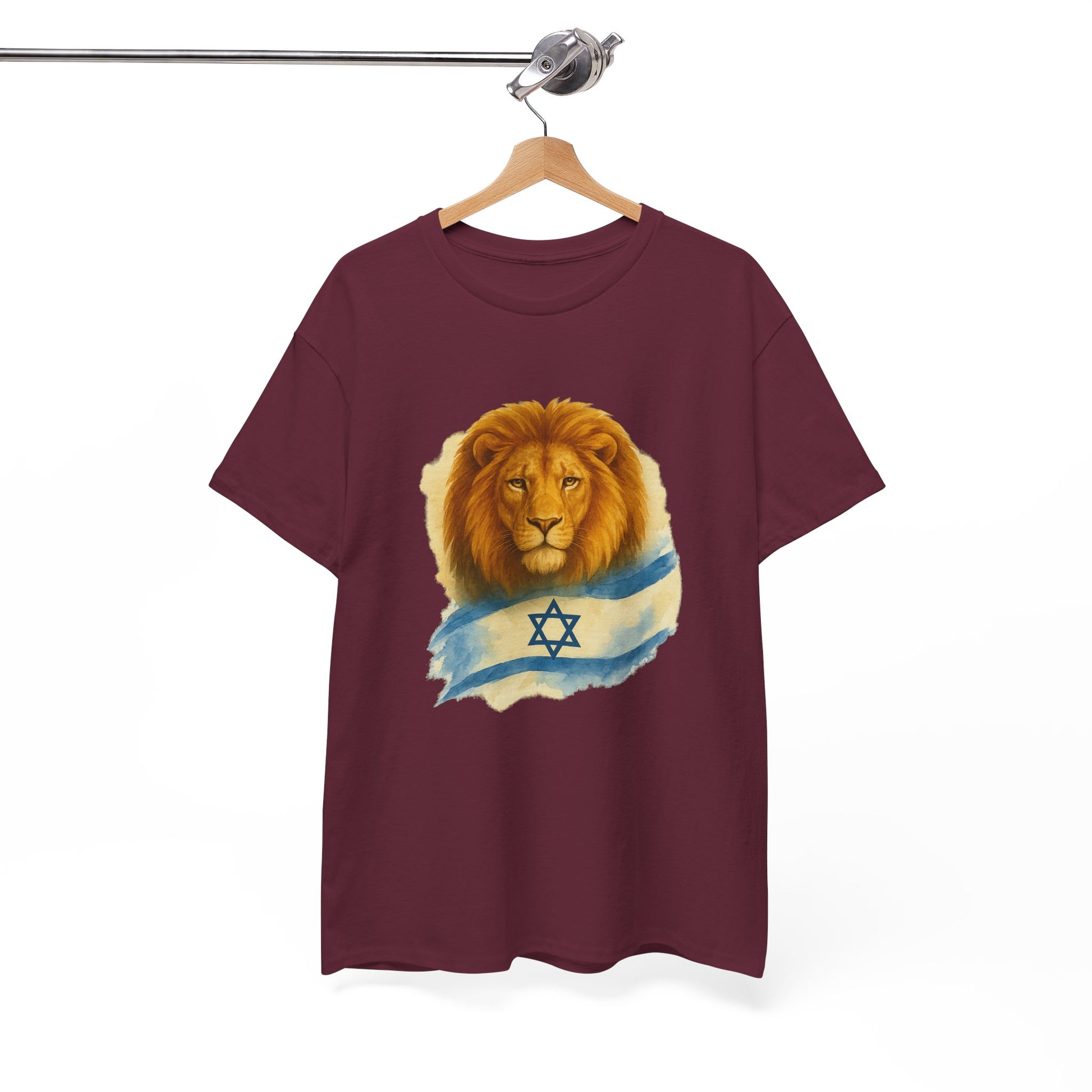 Lion Of Israel Unisex Heavy Cotton Tee - American Zionist