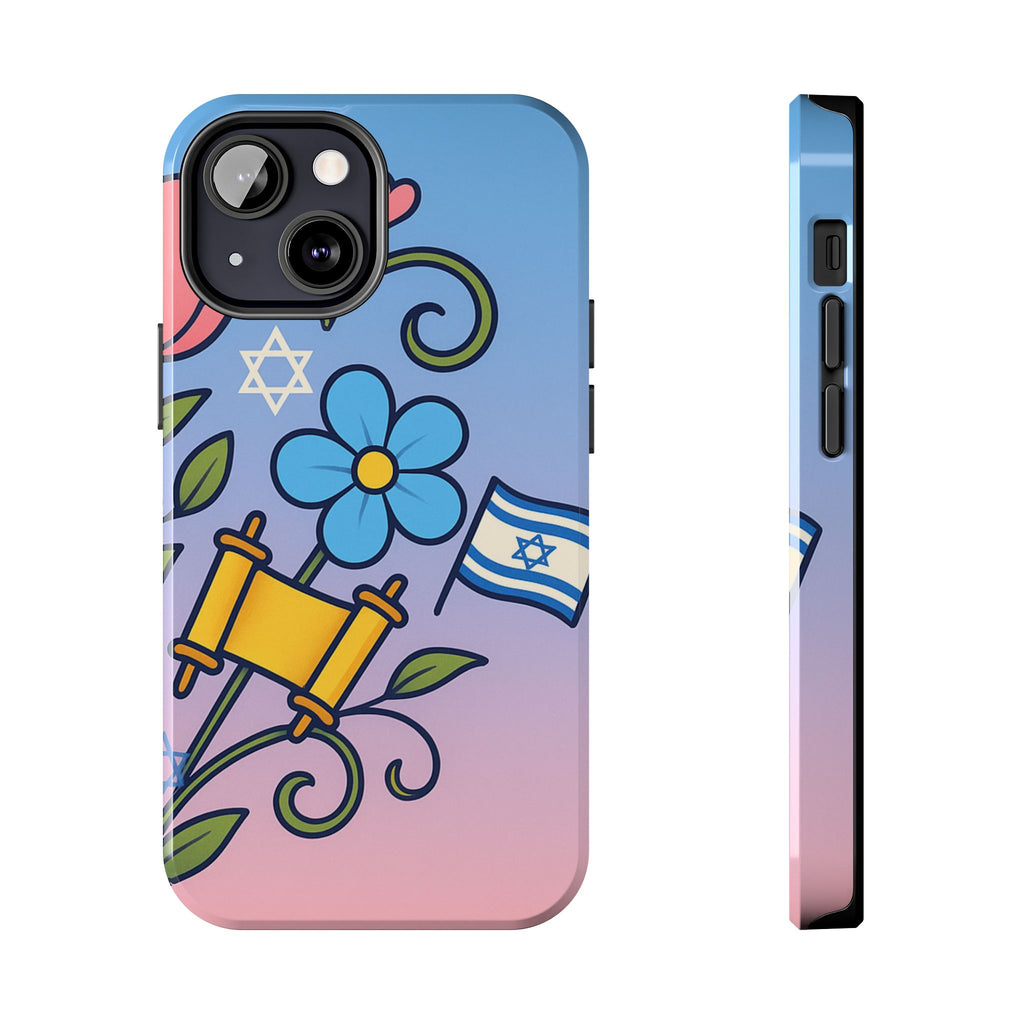 Flourish with Freedom Tough Phone Cases - American Zionist