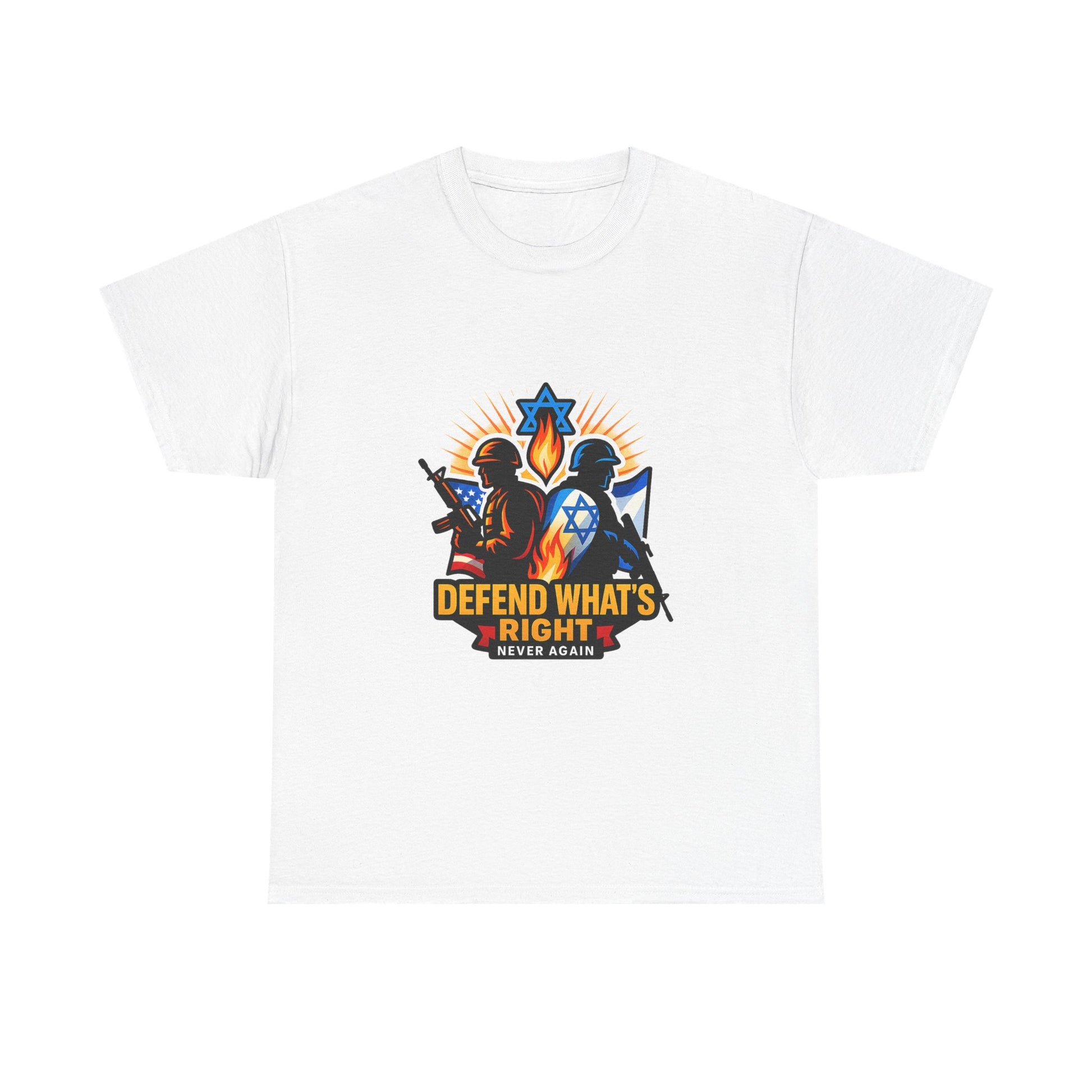 Defend Whats Right Unisex Heavy Cotton Tee - American Zionist