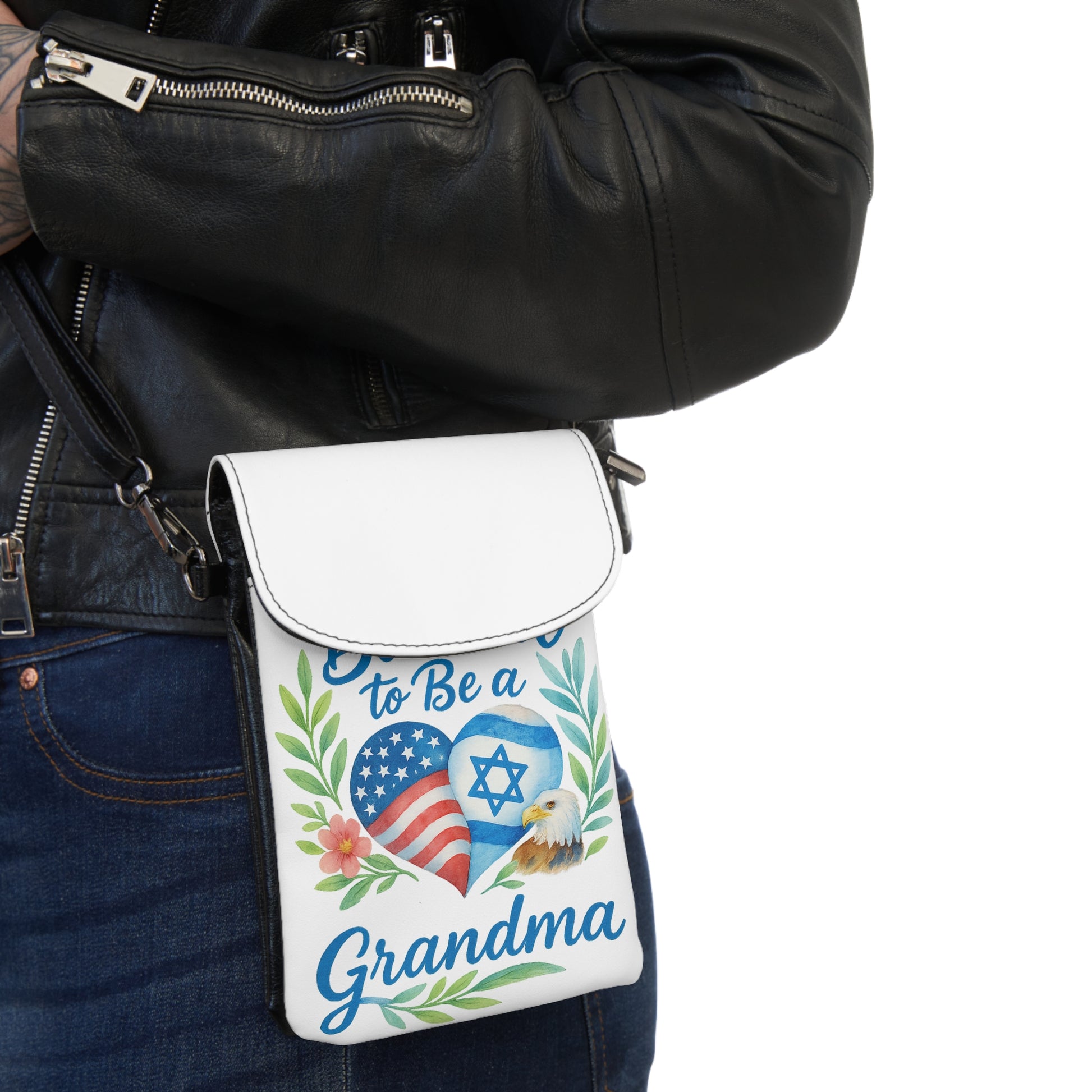Blessed To Be A Grandma Small Cell Phone Wallet - American Zionist