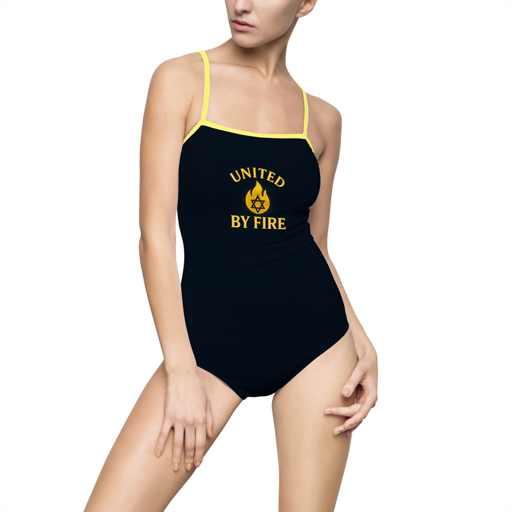 United by Fire Women's One-piece Swimsuit (AOP)