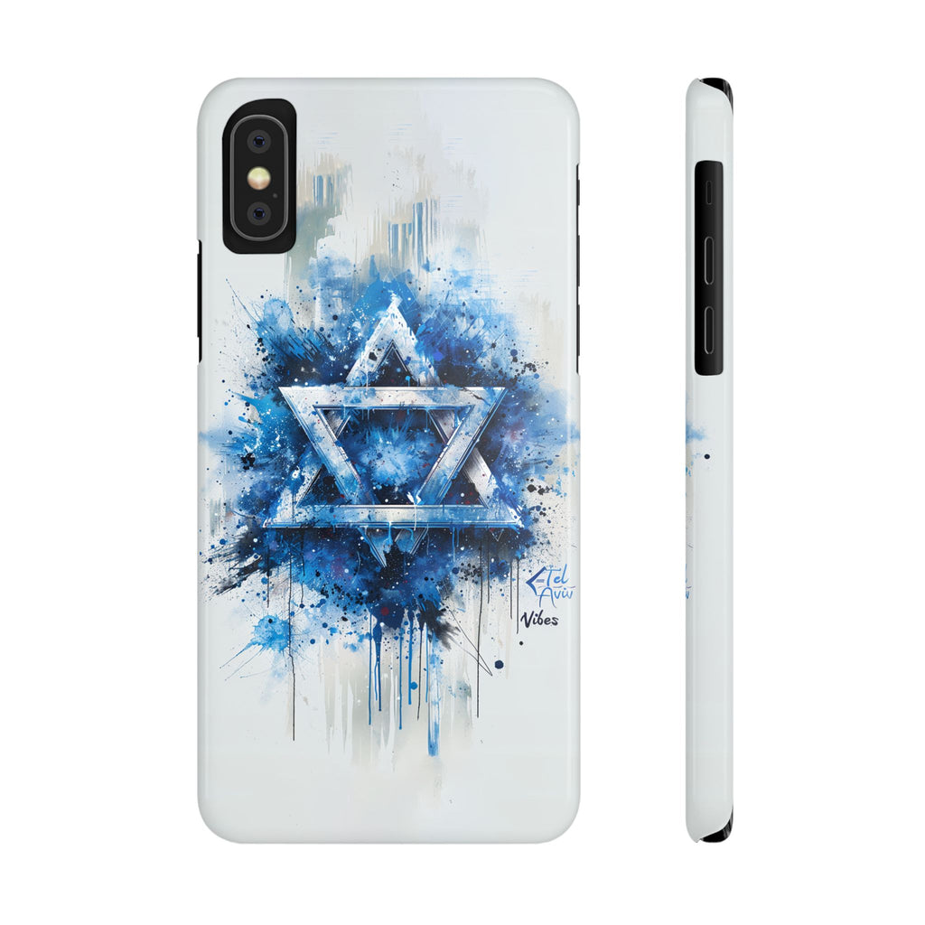 Graffiti Star of David Slim Phone Cases - American Zionist