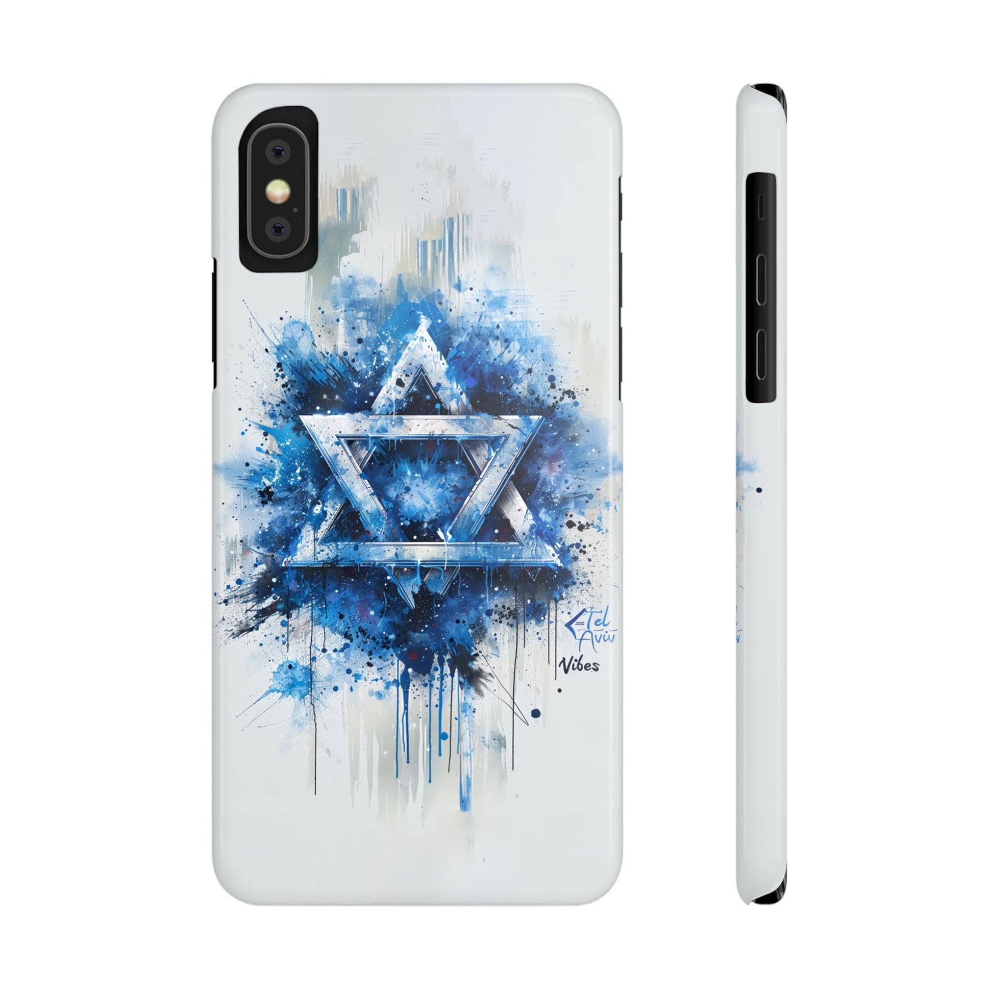 Graffiti Star of David Slim Phone Cases - American Zionist