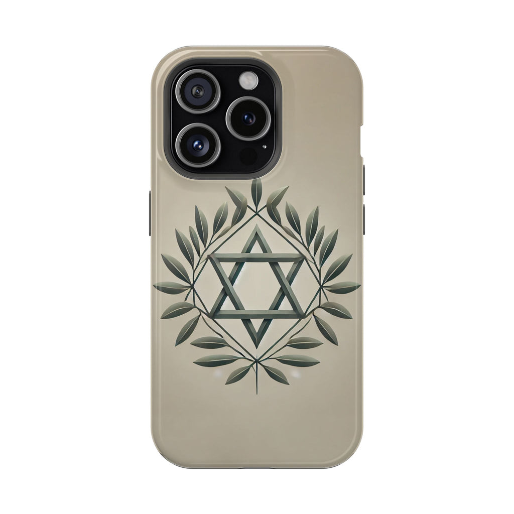 Olive and Star of David Magnetic Tough Cases - American Zionist
