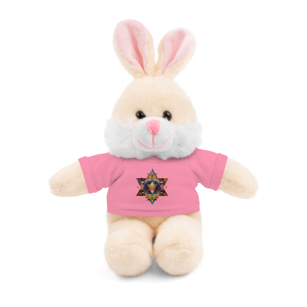 Star Of David Geometric Stuffed Animals with Tee - American Zionist