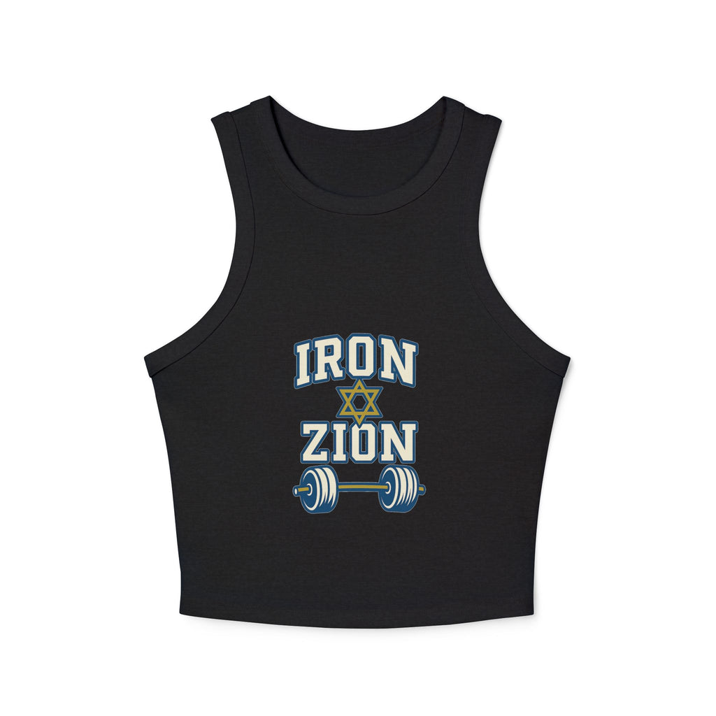 Iron Zion Women's Micro Rib Racer Tank Top - American Zionist