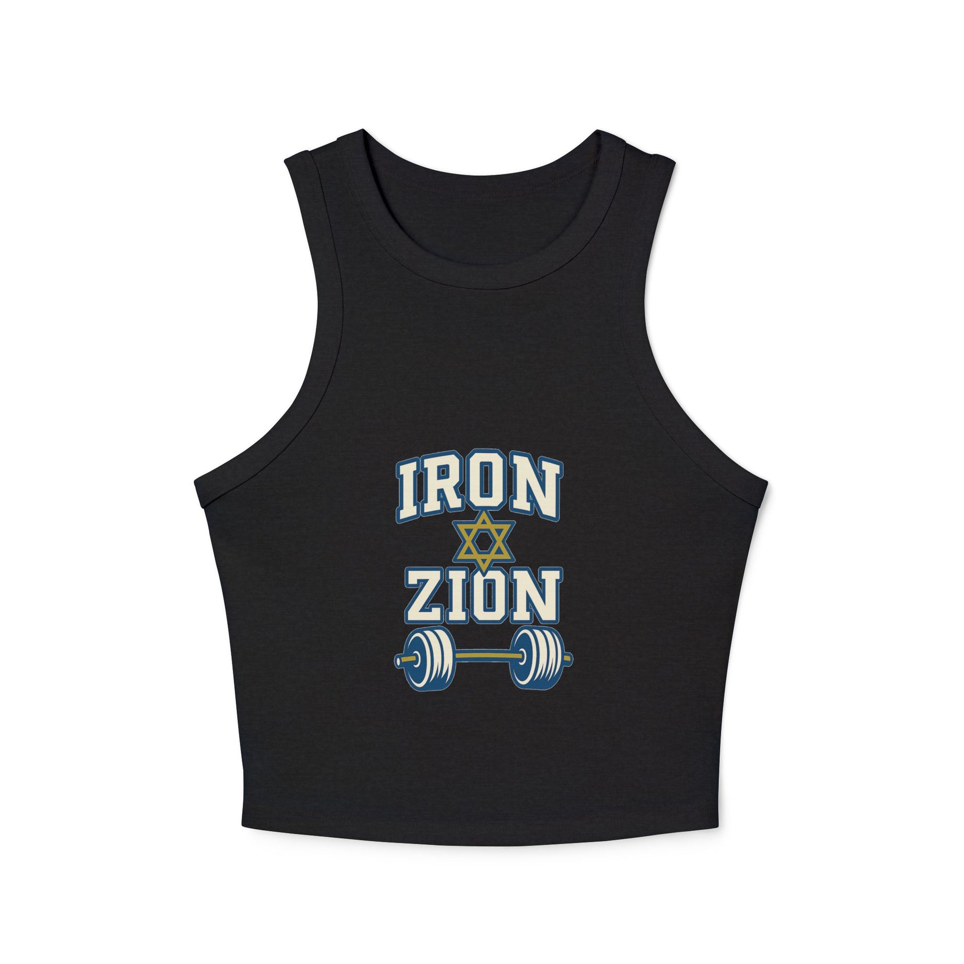 Iron Zion Women's Micro Rib Racer Tank Top - American Zionist