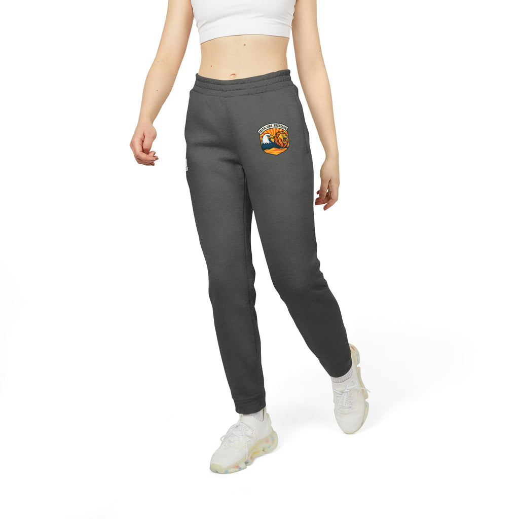 Lions Eagles Rise Adidas Unisex Fleece Joggers - American Zionist