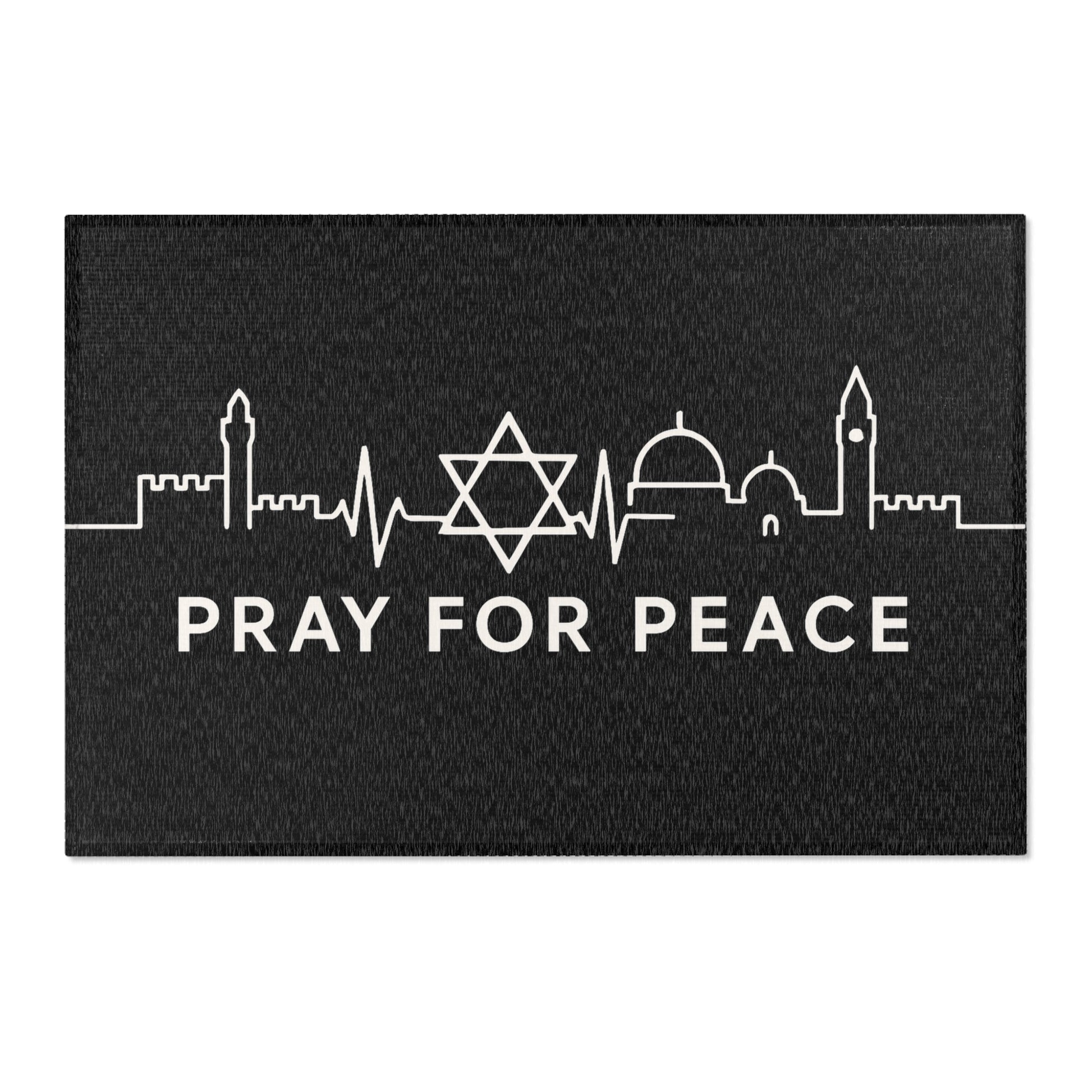 Pray For Peace Area Rugs - American Zionist