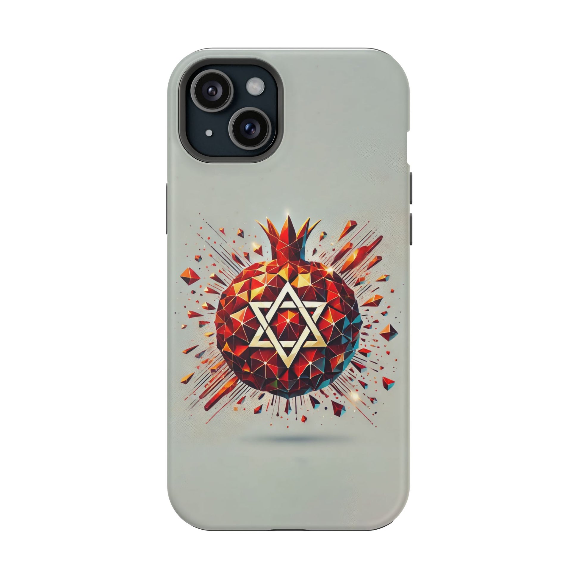 Pomegranate Star of David Magnetic Tough Cases - American Zionist