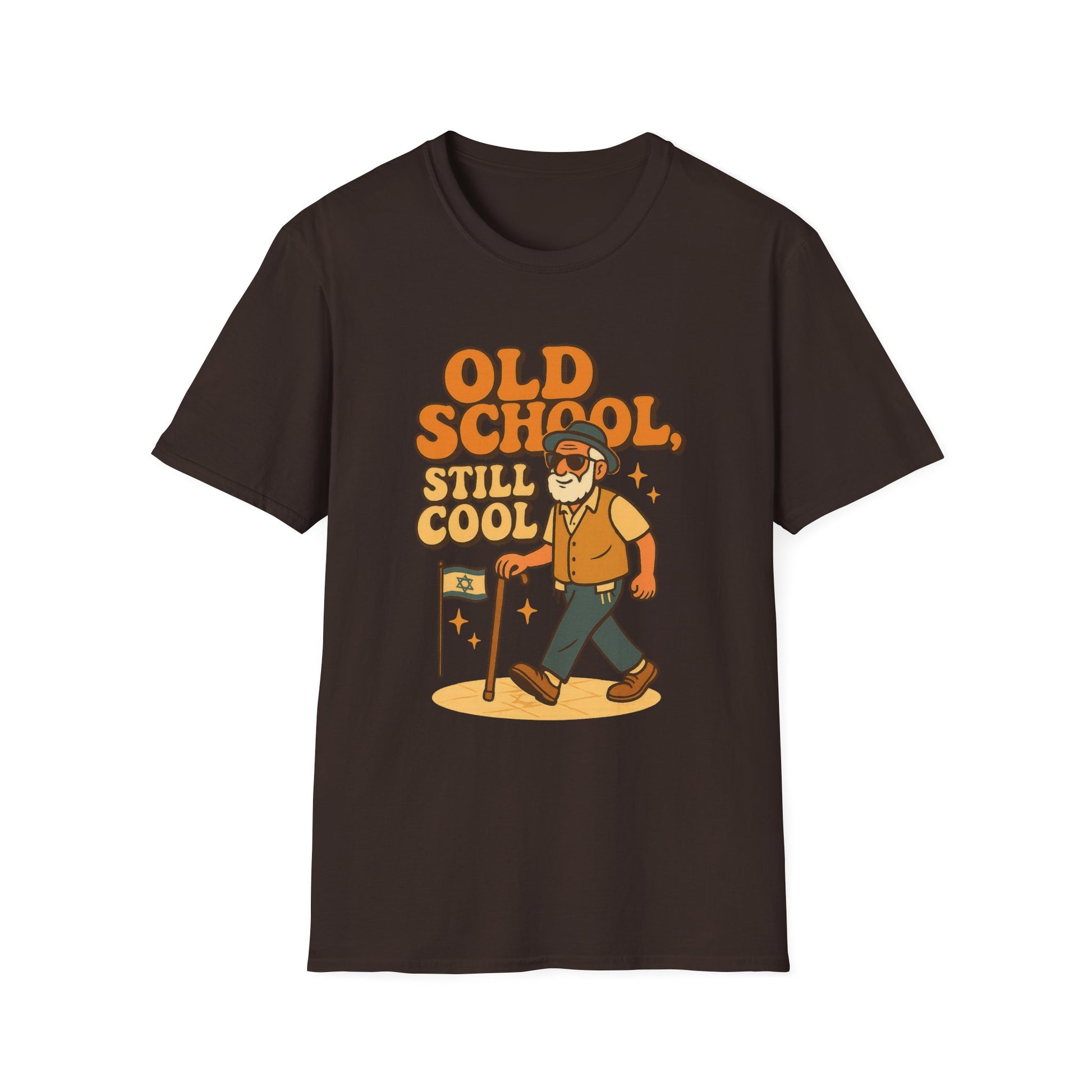Old School Grandpa Softstyle T-Shirt - American Zionist