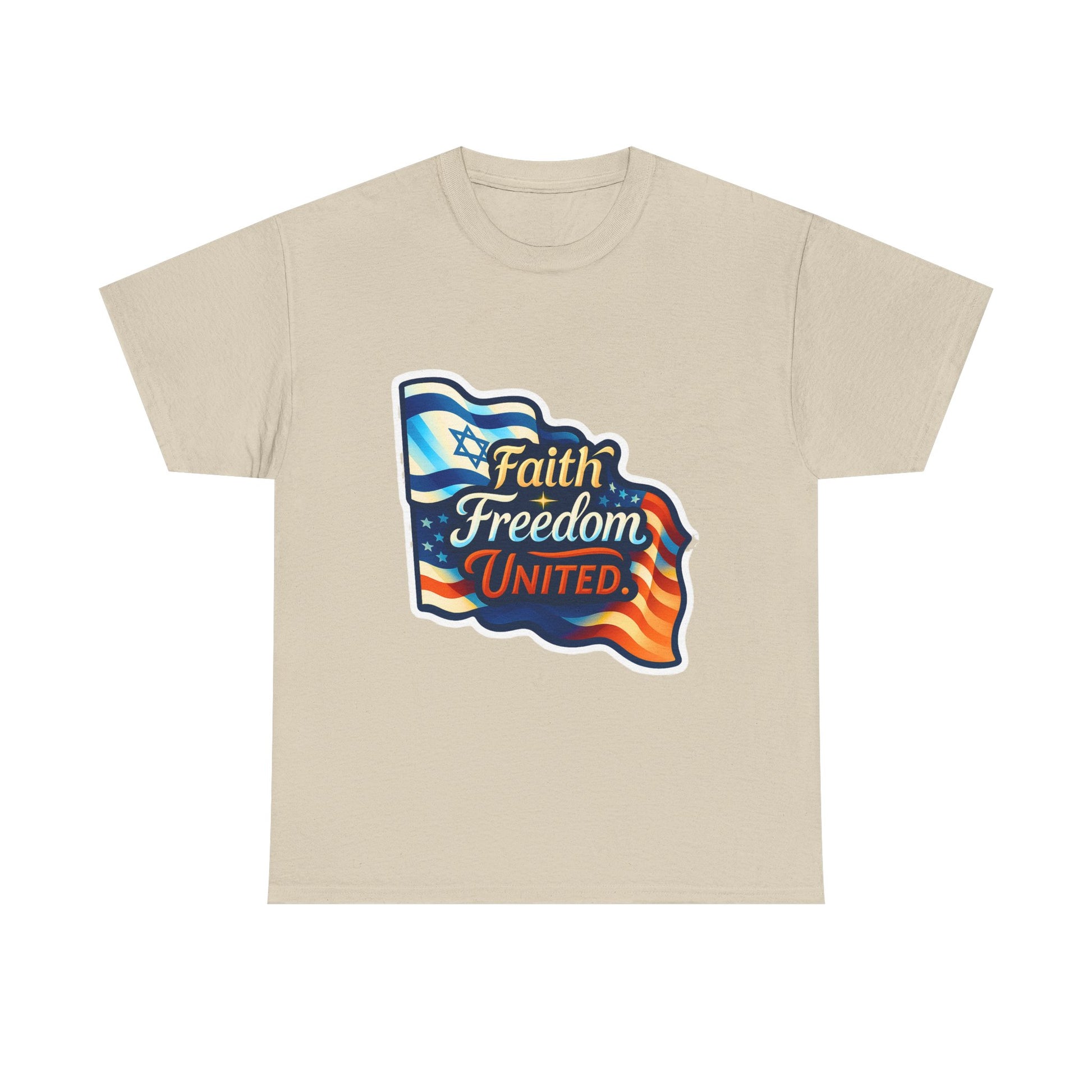 Faith Freedom United Unisex Heavy Cotton Tee - American Zionist