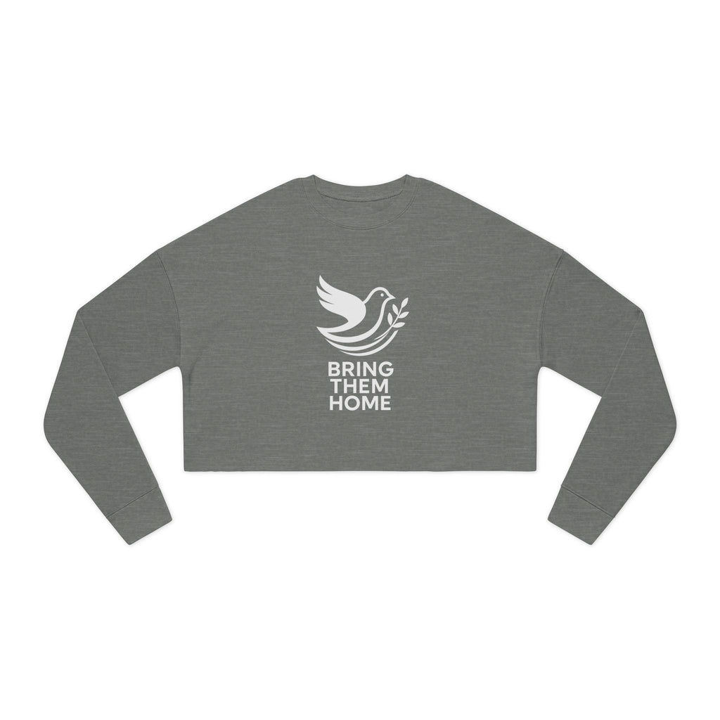 Dove Bring Them Home Women's Cropped Sweatshirt - American Zionist