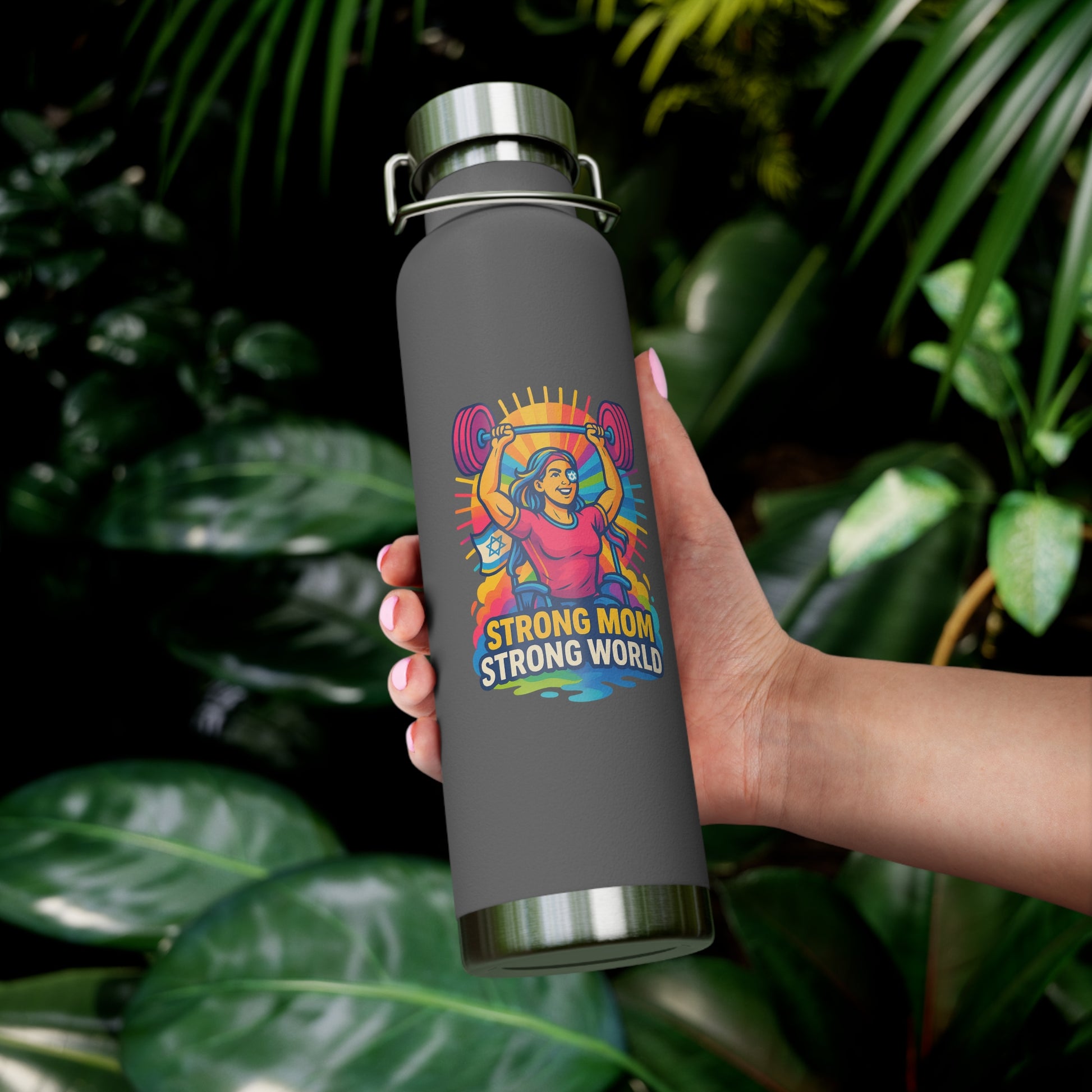 Strong Mom Copper Vacuum Insulated Bottle, 22oz - American Zionist