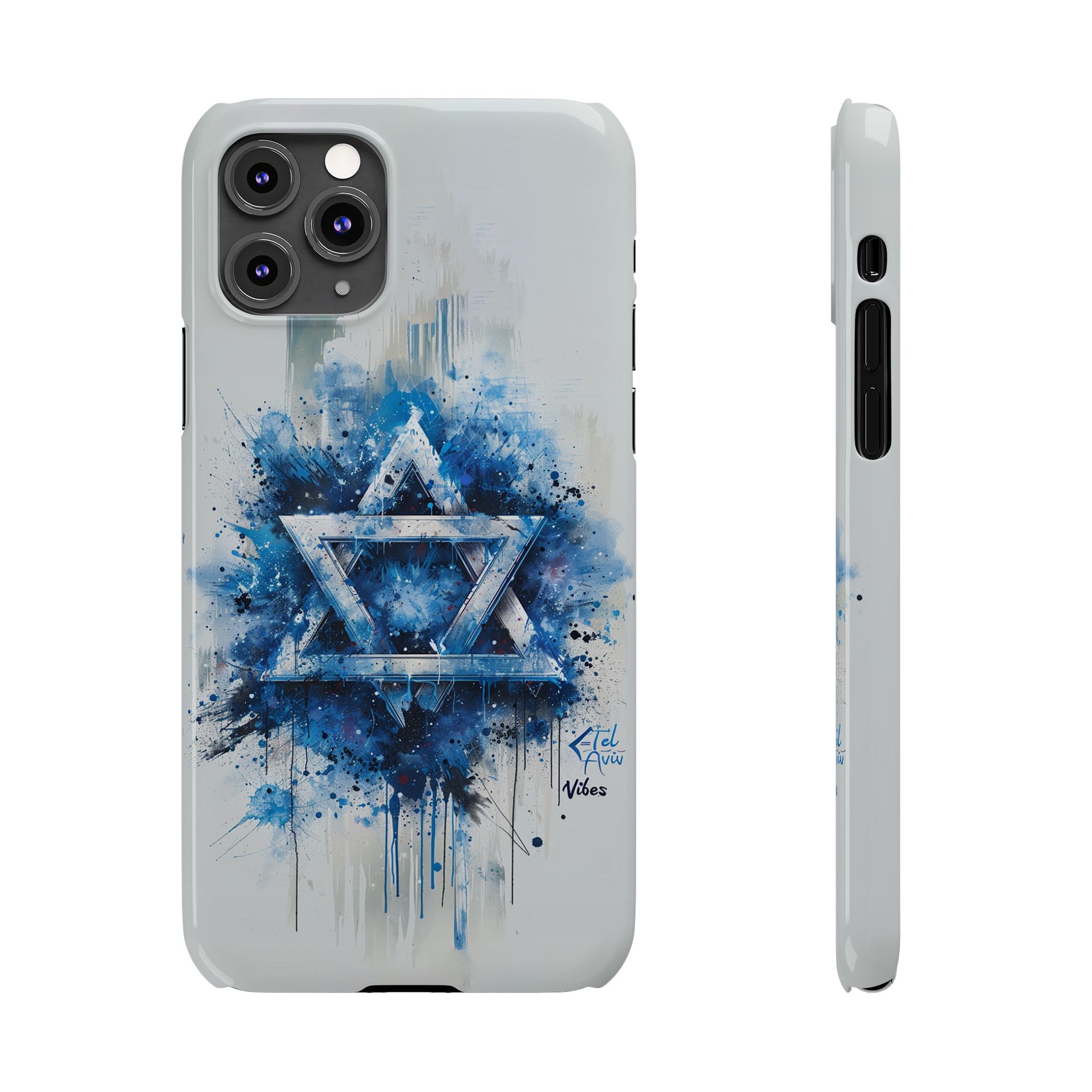 Graffiti Star of David Slim Phone Cases - American Zionist