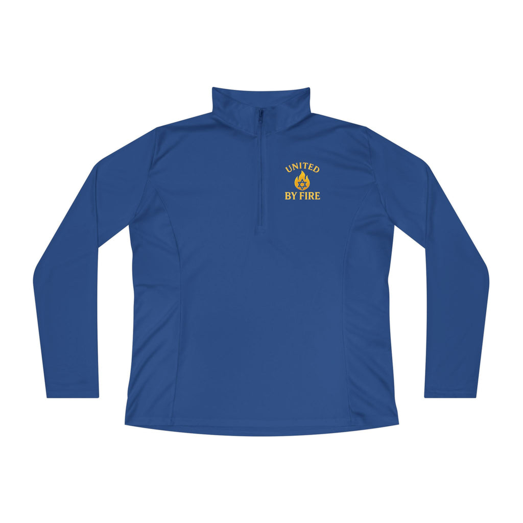 United by Fire Ladies Quarter - Zip Pullover - American Zionist