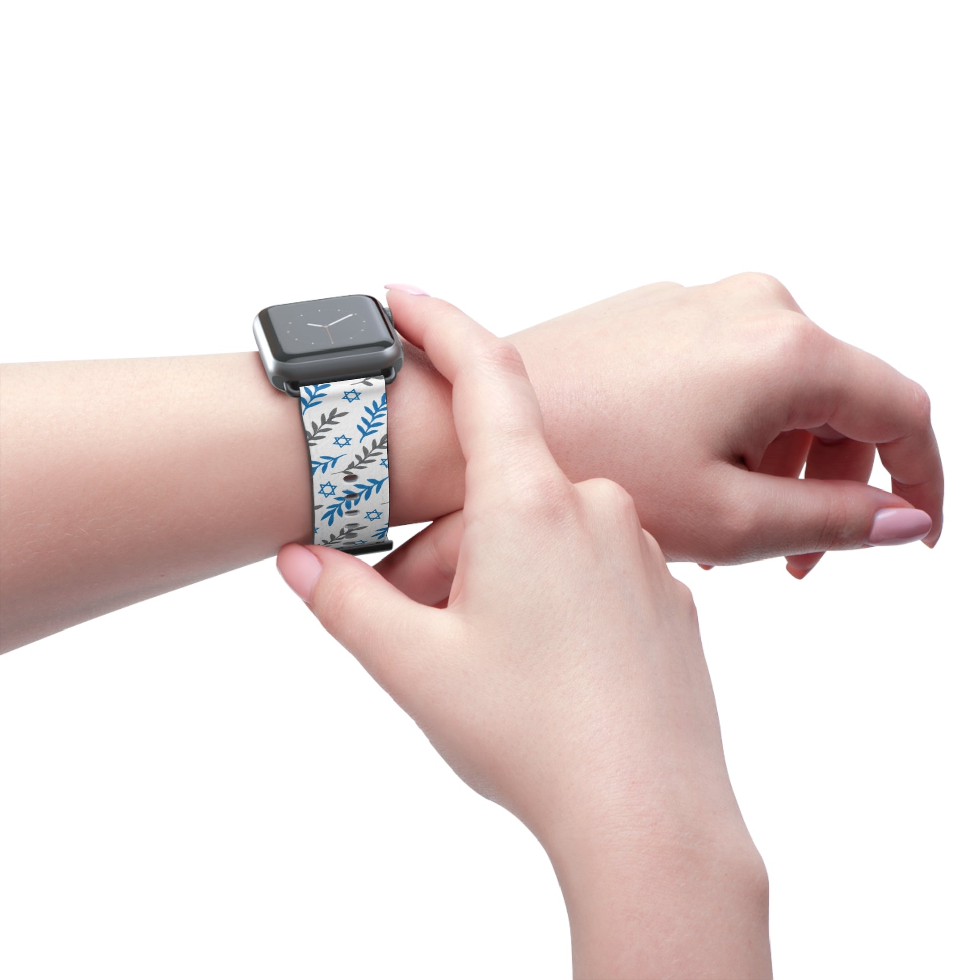 Olive and Shield Watch Band - American Zionist