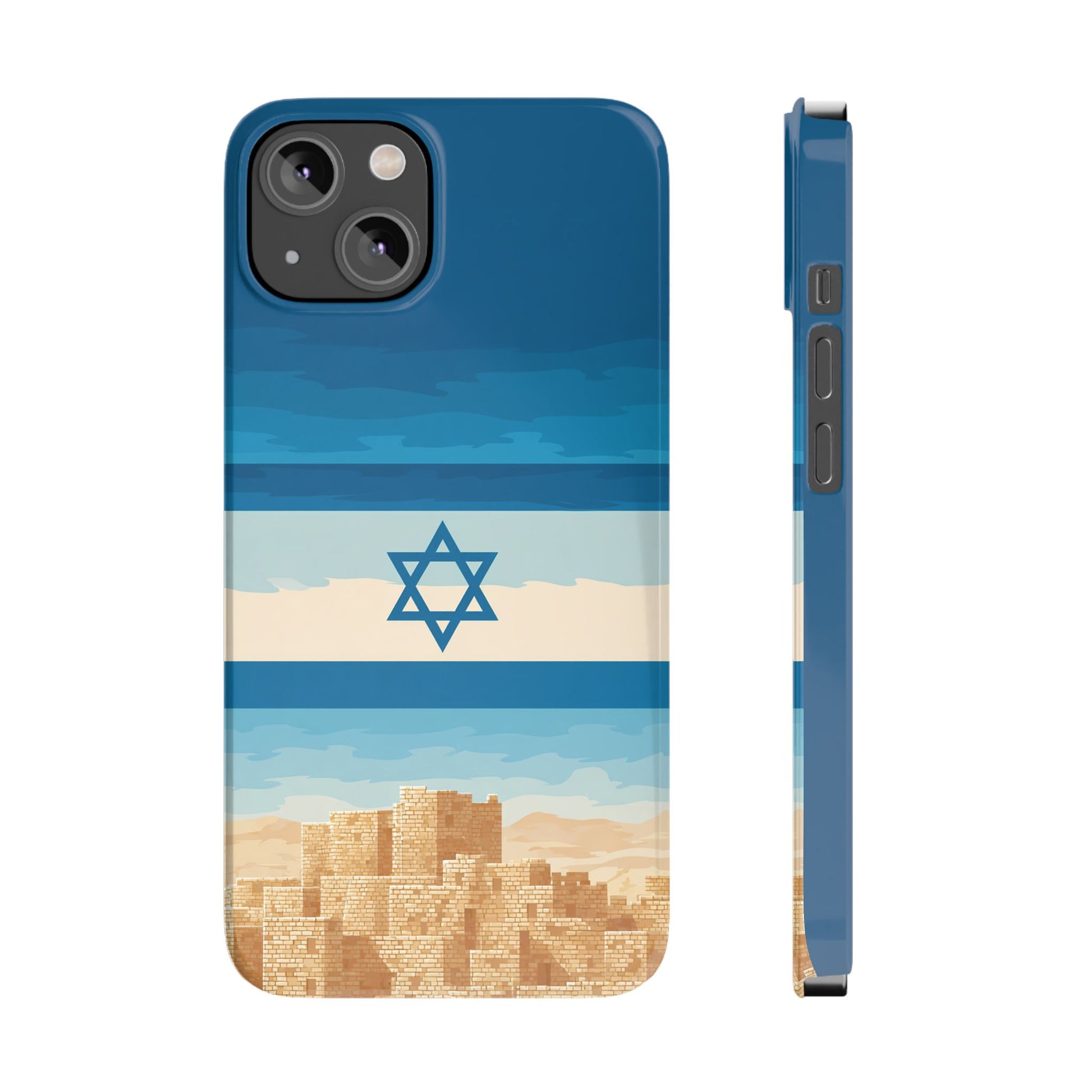 Israel Sand City Slim Phone Cases - American Zionist