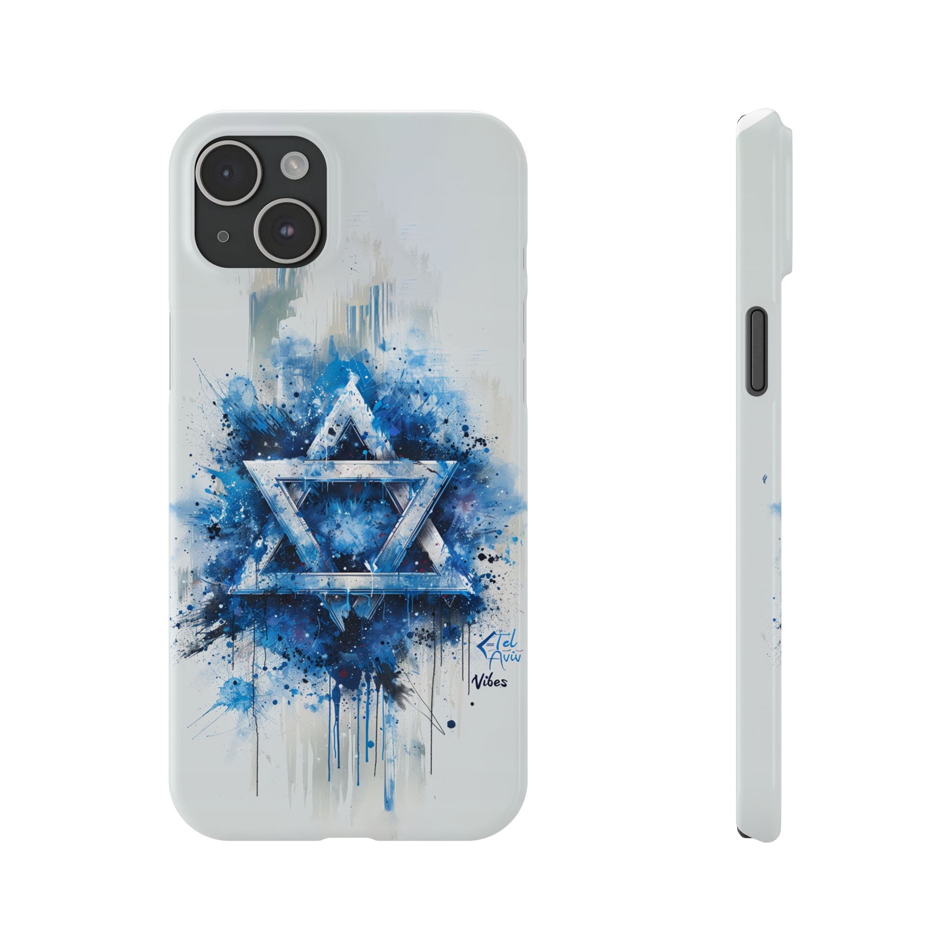 Graffiti Star of David Slim Phone Cases - American Zionist