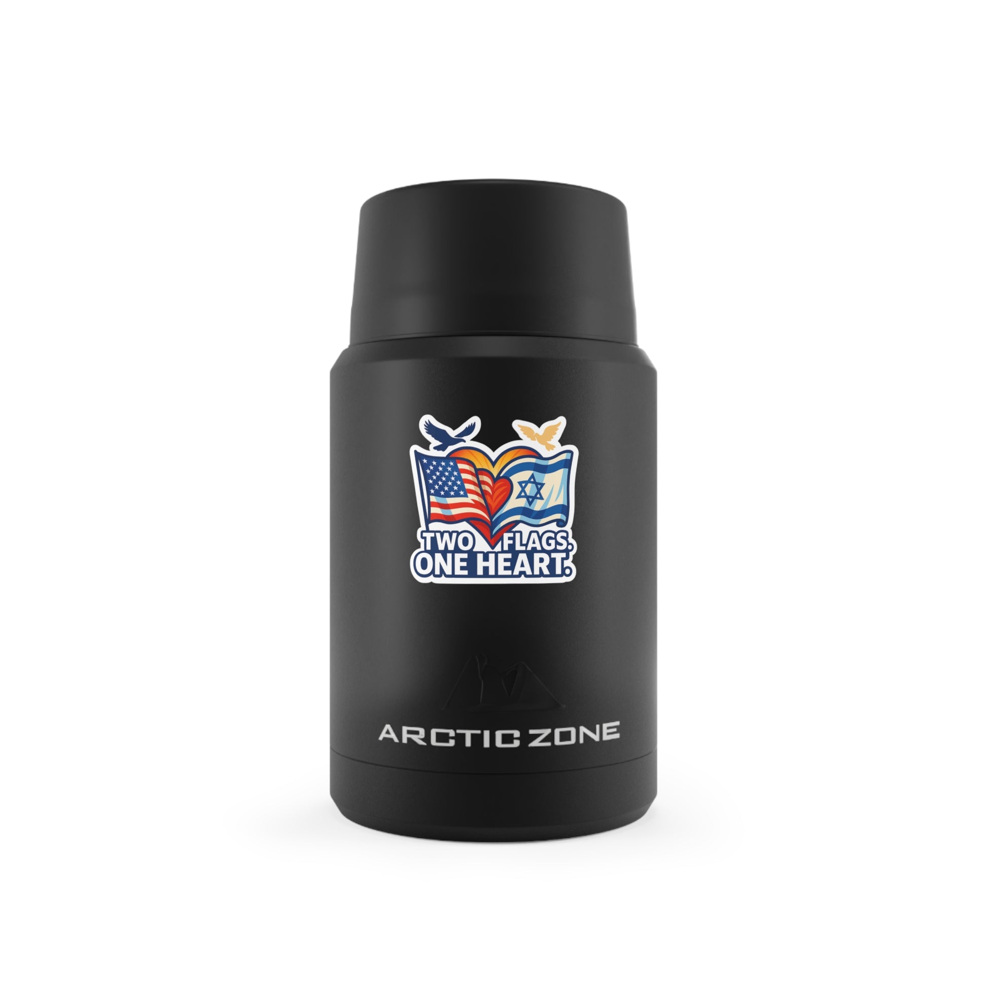 Two Flags. One Heart Titan Copper Insulated Food Storage - American Zionist