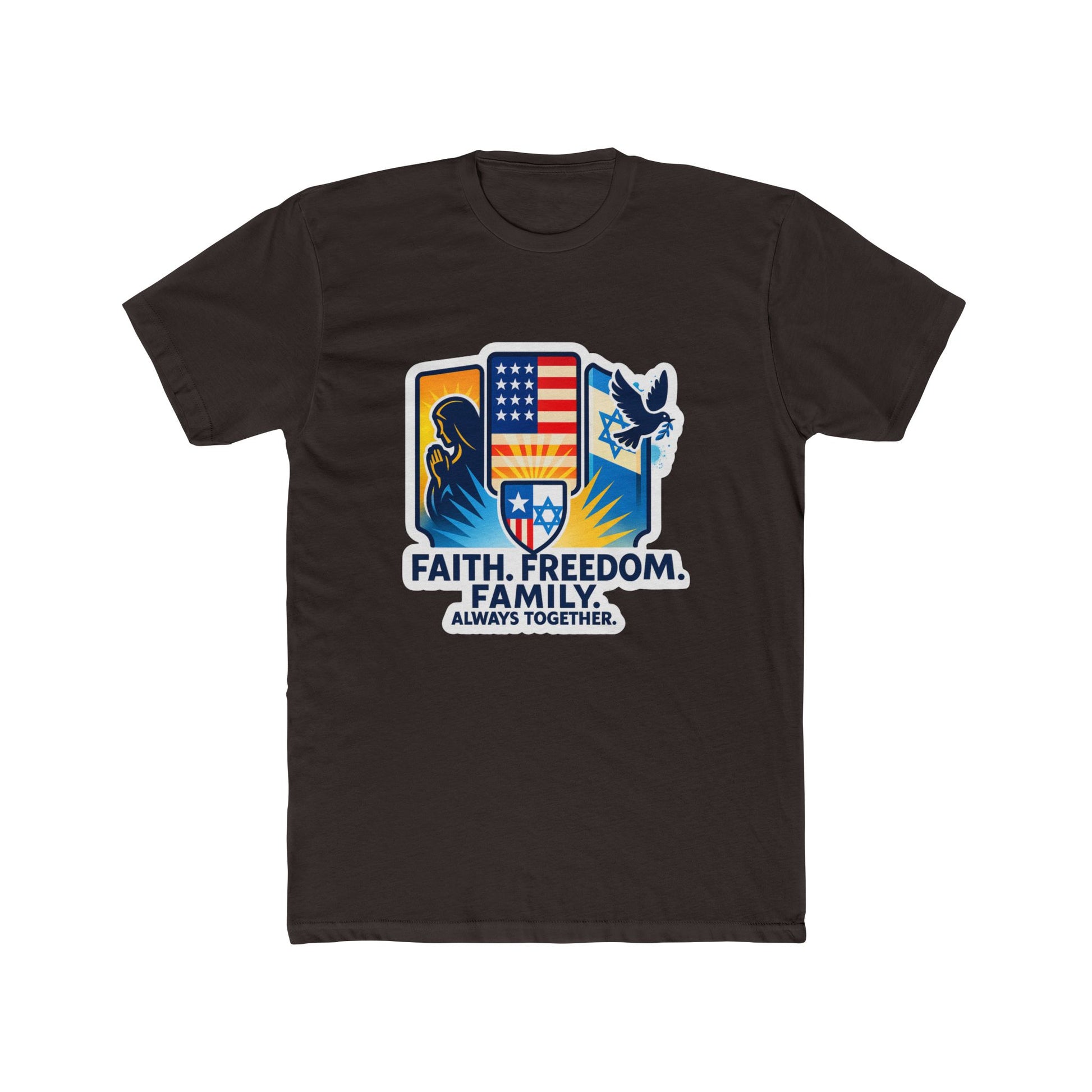 Faith Freedom Family Unisex Cotton Crew Tee - American Zionist