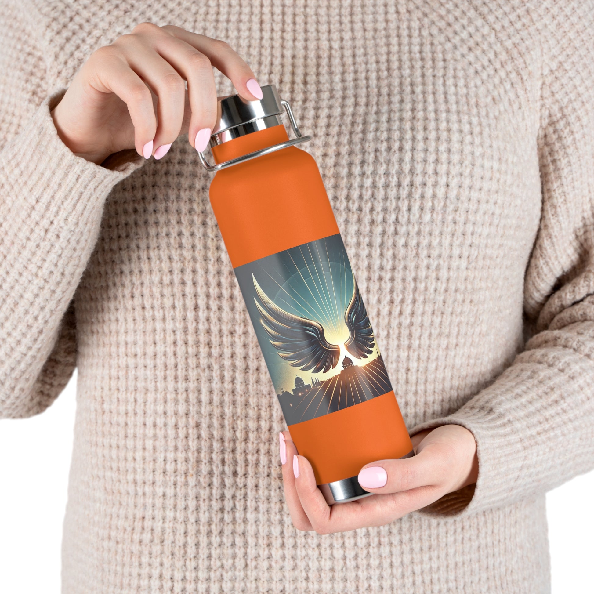 Sunrise Wings Copper Vacuum Insulated Bottle, 22oz