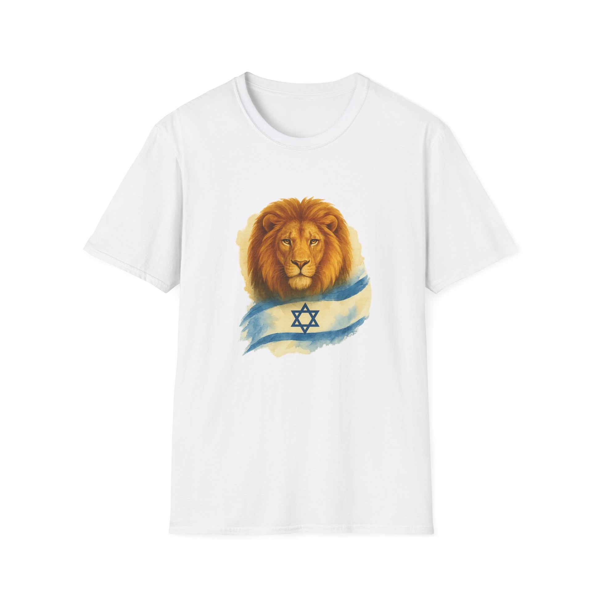 Lion Of Israel Unisex Softstyle T-Shirt - American Zionist