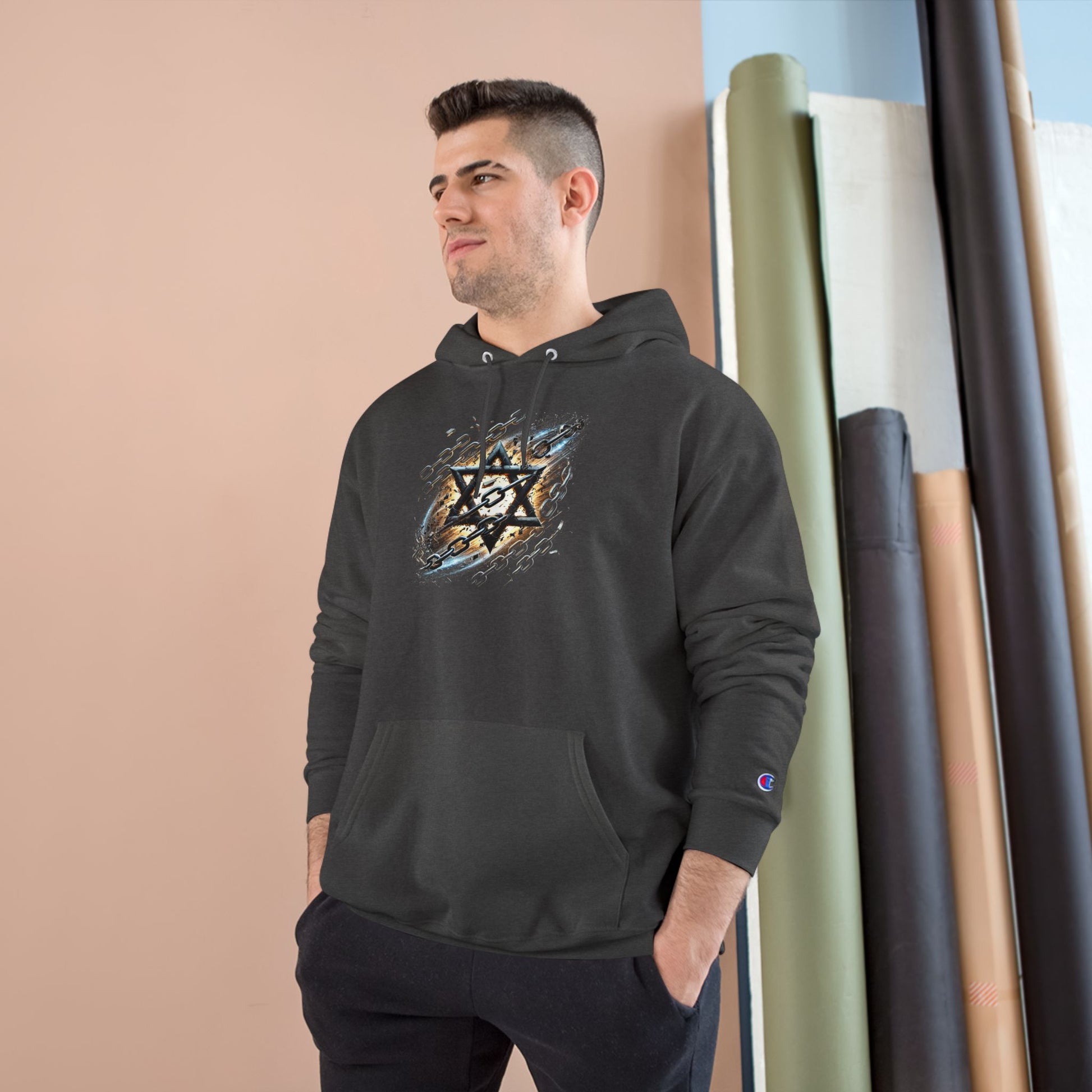 Galaxy Star of David Champion Hoodie - American Zionist