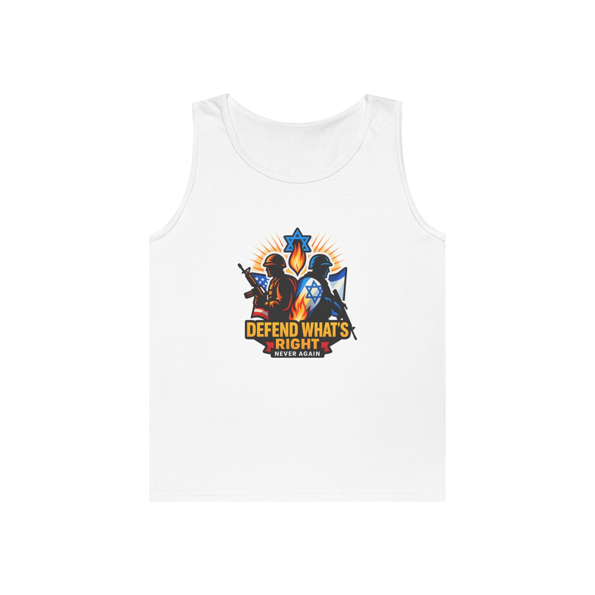 Defend Whats Right Unisex Heavy Cotton Tank Top - American Zionist
