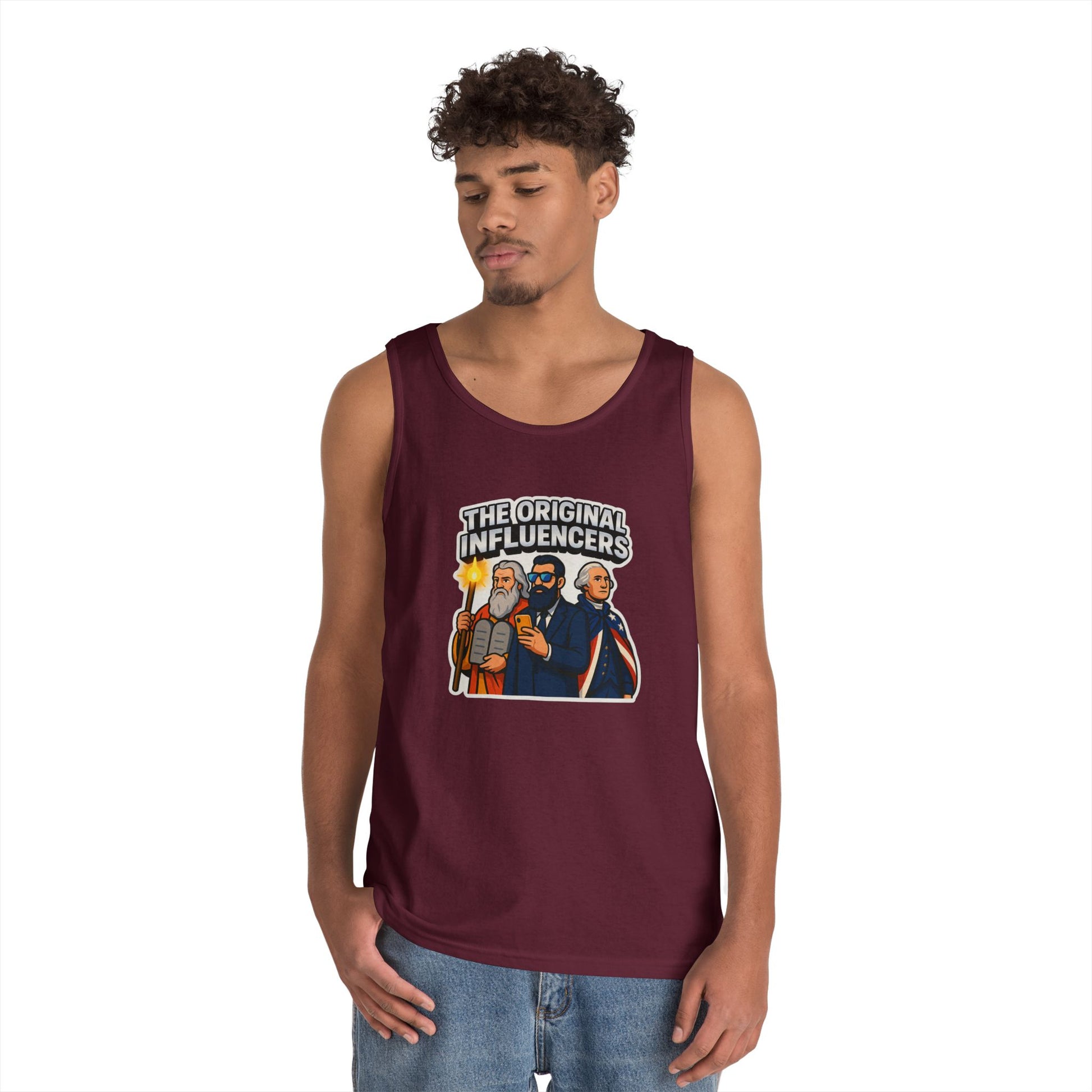 Original Influencers Unisex Heavy Cotton Tank Top - American Zionist