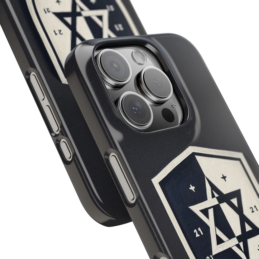Black and White Shield Slim Phone Cases - American Zionist
