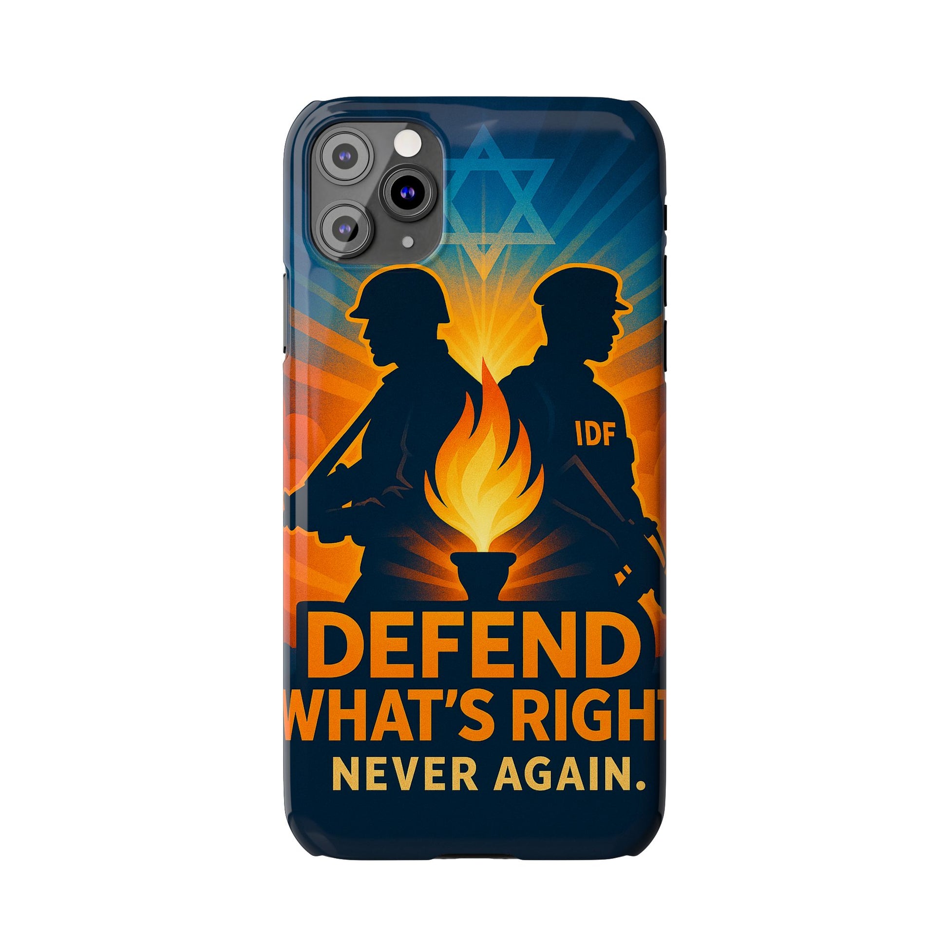 Defend What's Right Slim Phone Cases - American Zionist