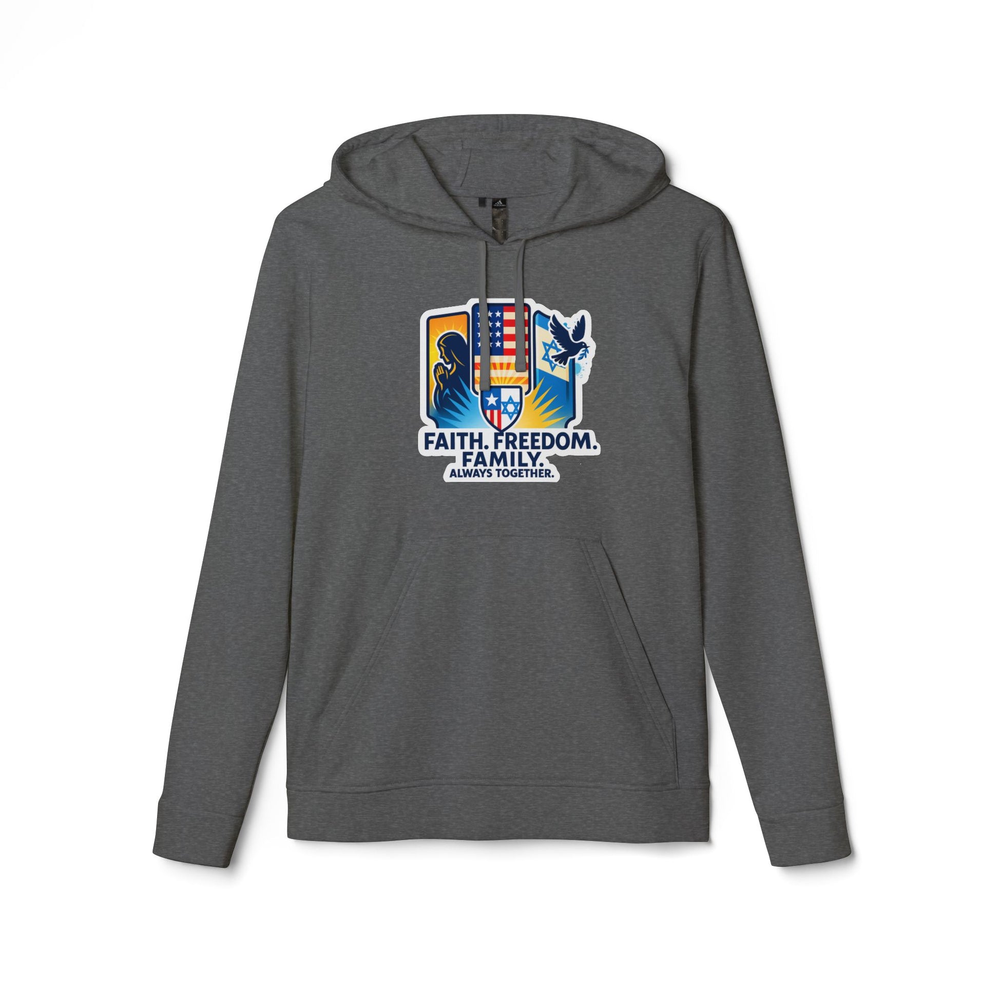 Faith Freedom Family adidas Unisex Fleece Hoodie - American Zionist