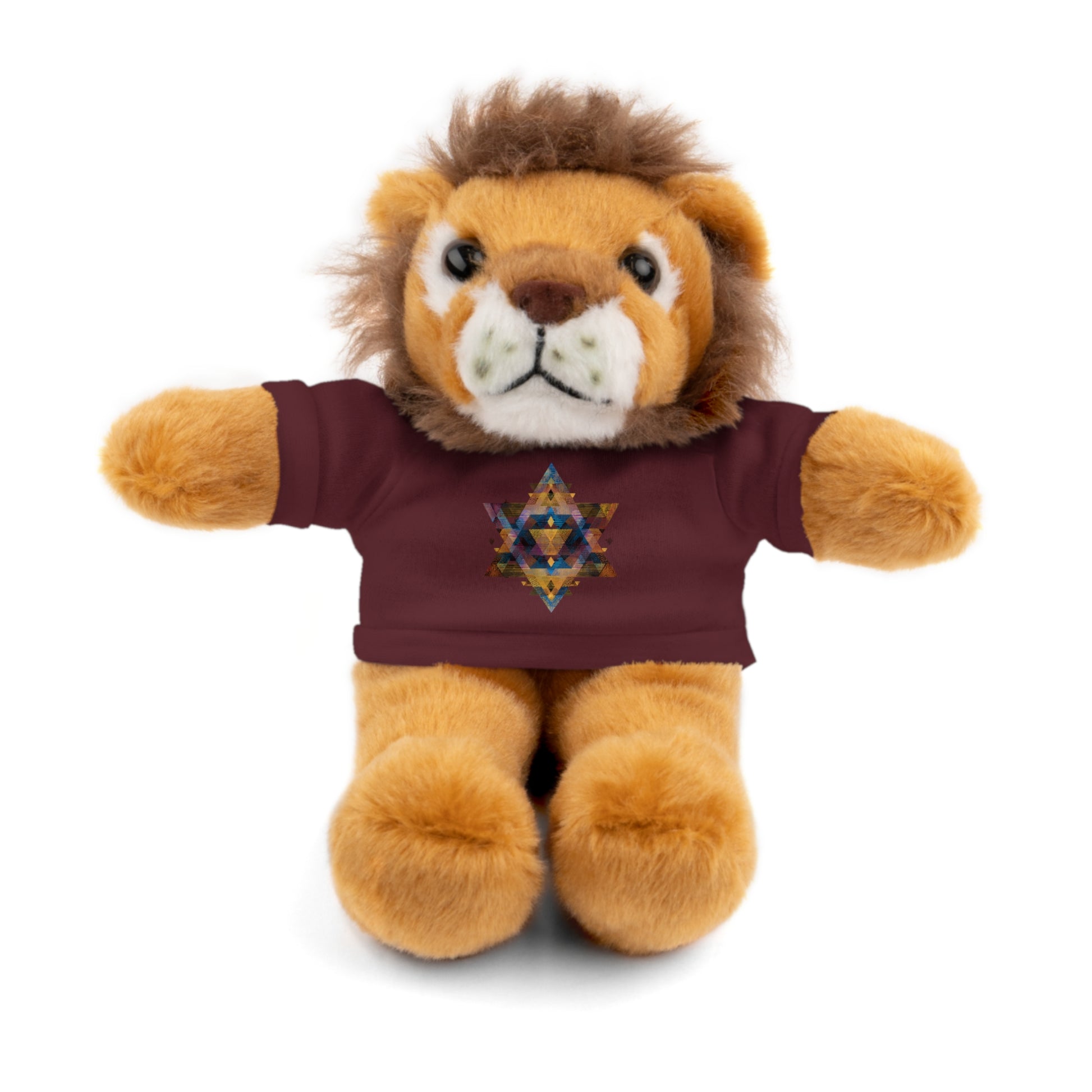 Star Of David Geometric Stuffed Animals with Tee - American Zionist