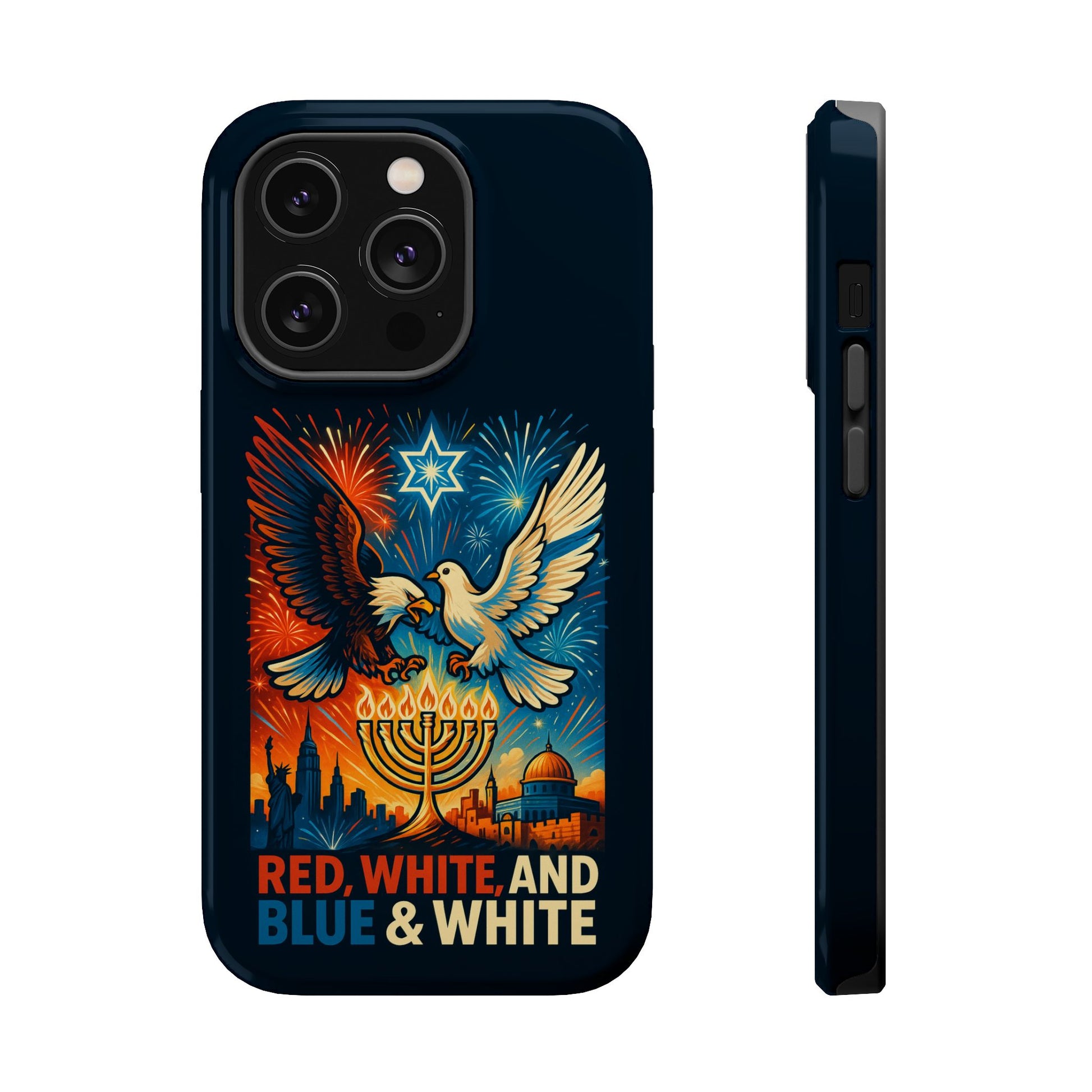 Red White And Blue Magnetic Tough Cases - American Zionist