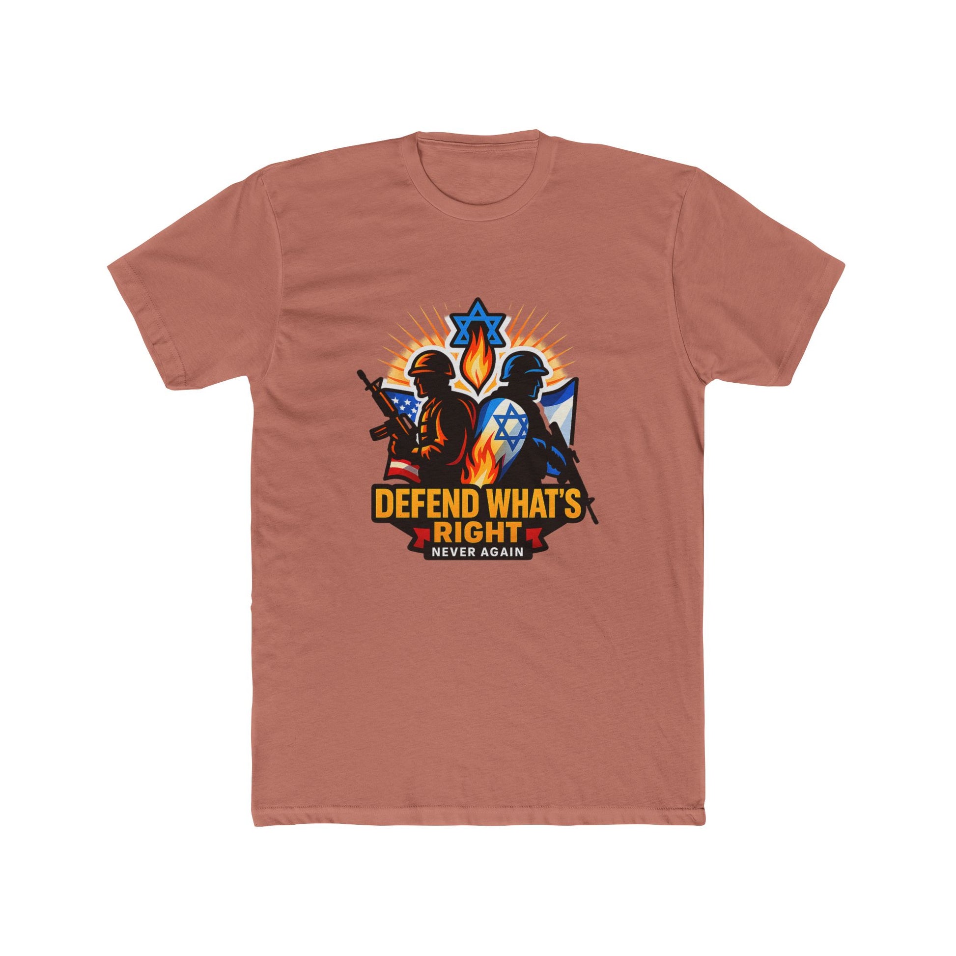 Defend Whats Right Unisex Cotton Crew Tee - American Zionist